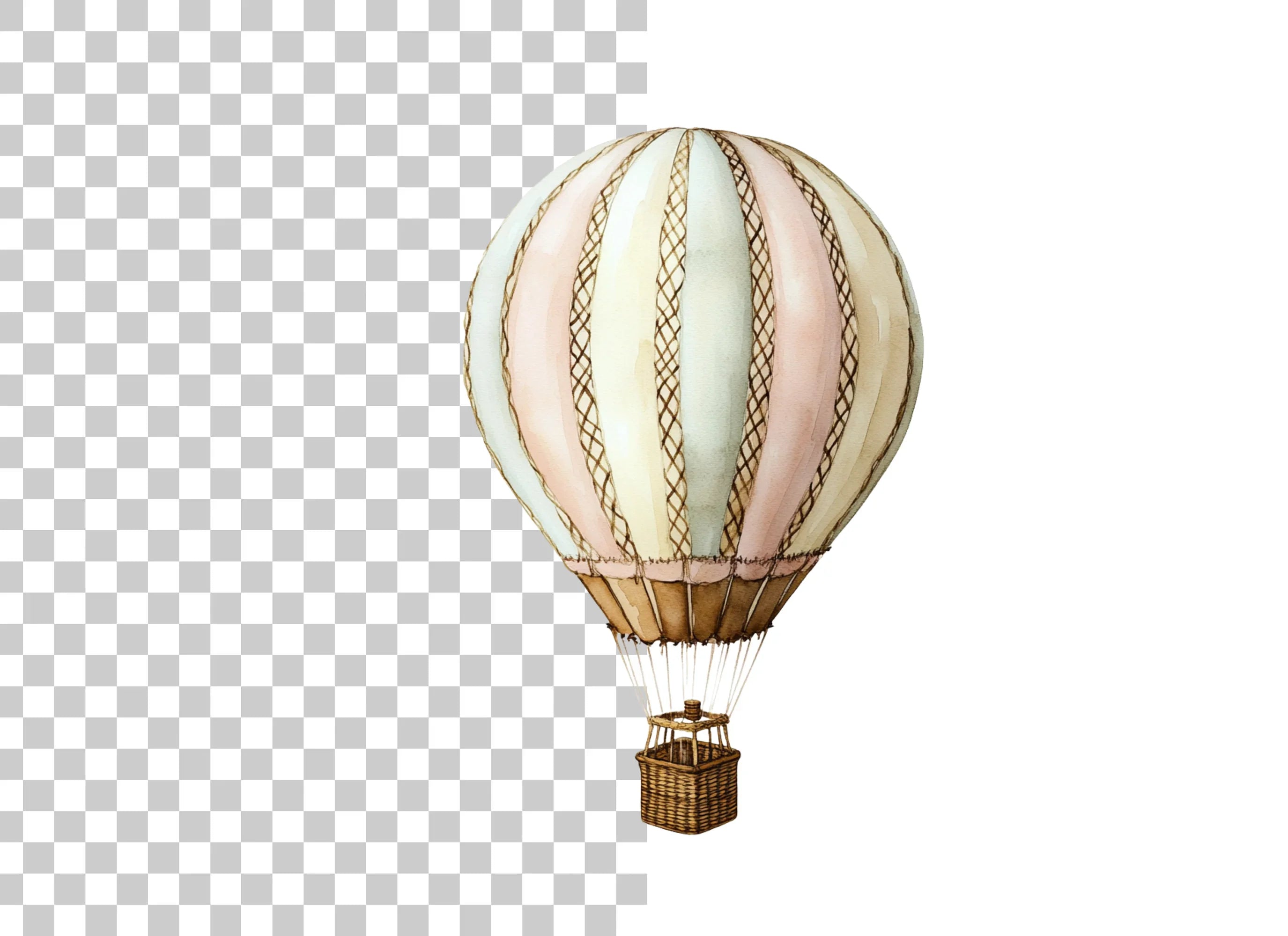 Hot Air Balloon Clipart Bundle