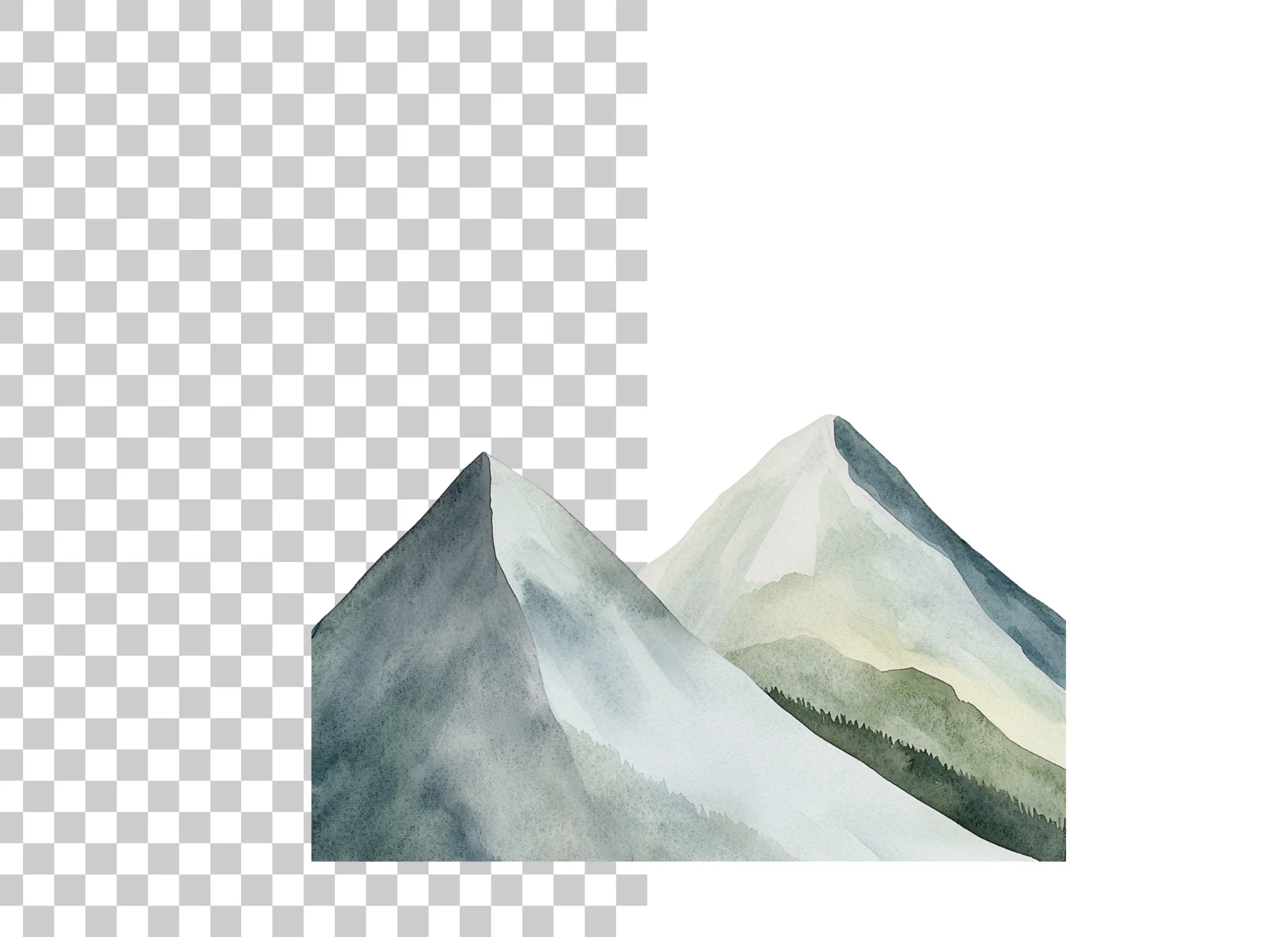 Mountain Landscape Clipart Bundle