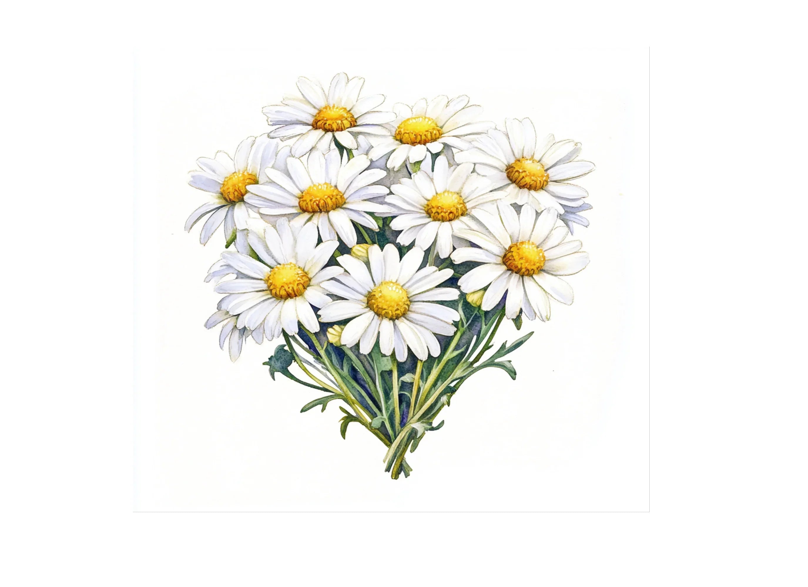 Daisy Flower Bouquets Clipart Bundle