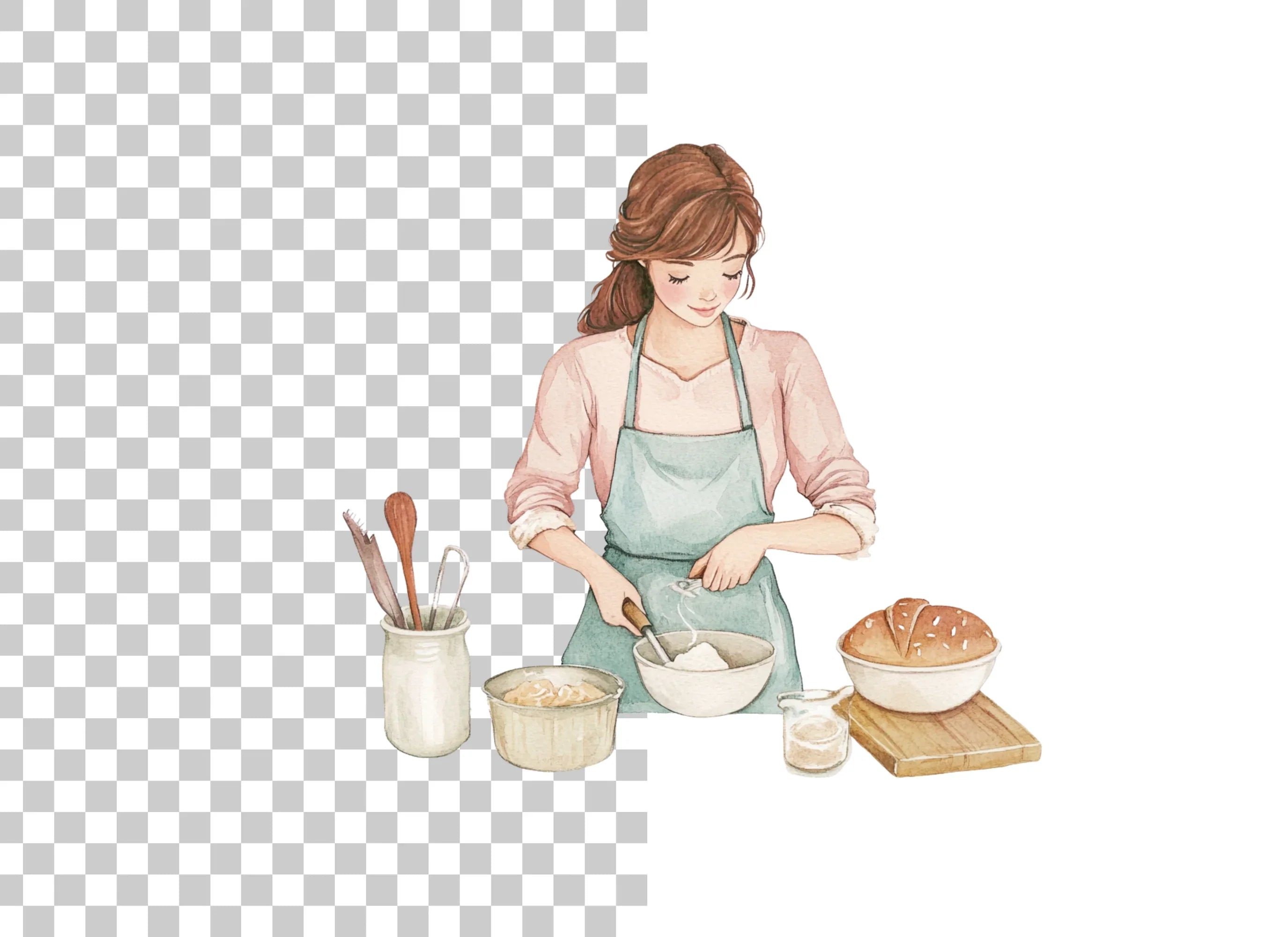 Women's Baking Clipart Bundle
