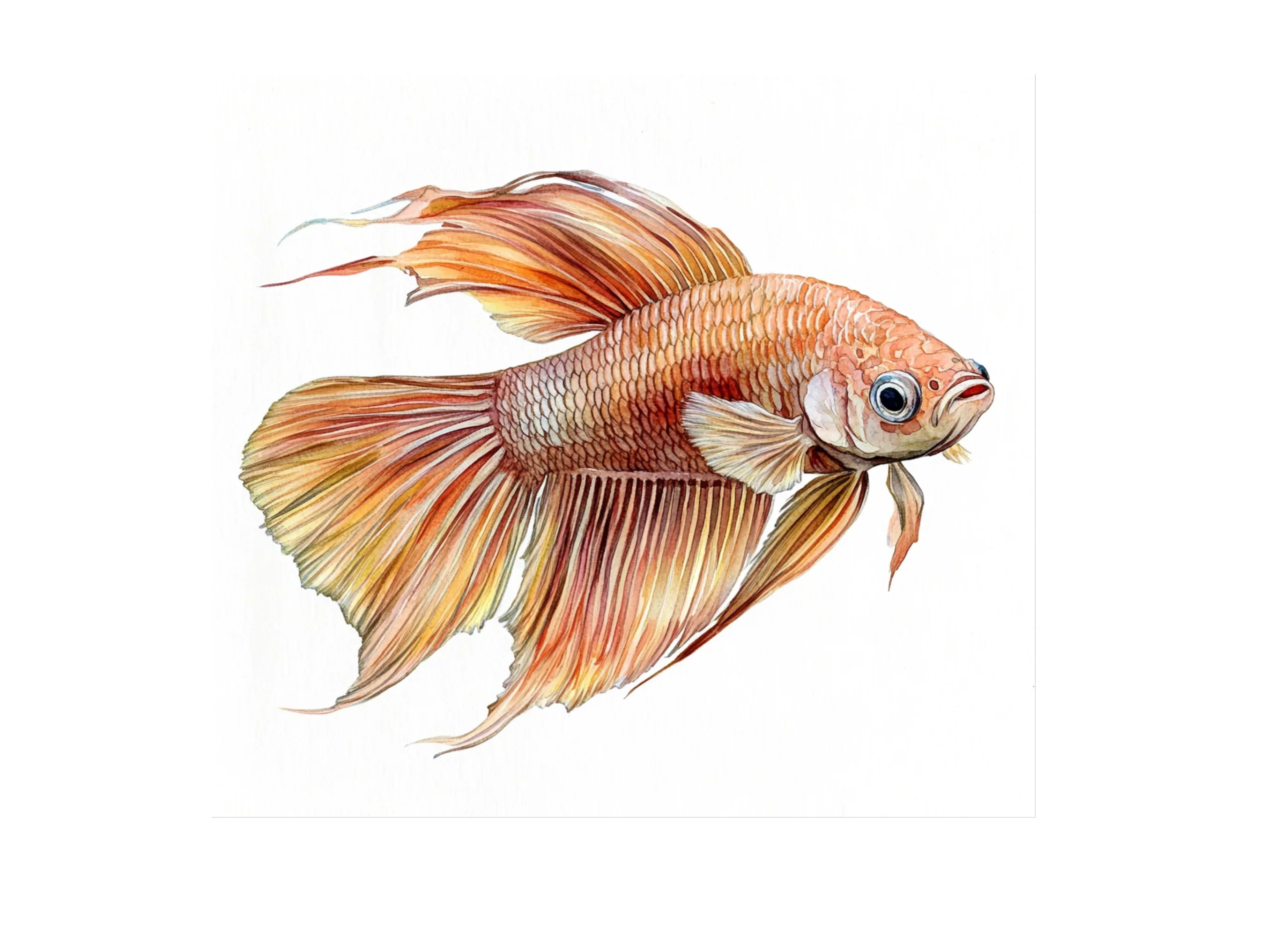 Vibrant Betta Fish Clipart Bundle