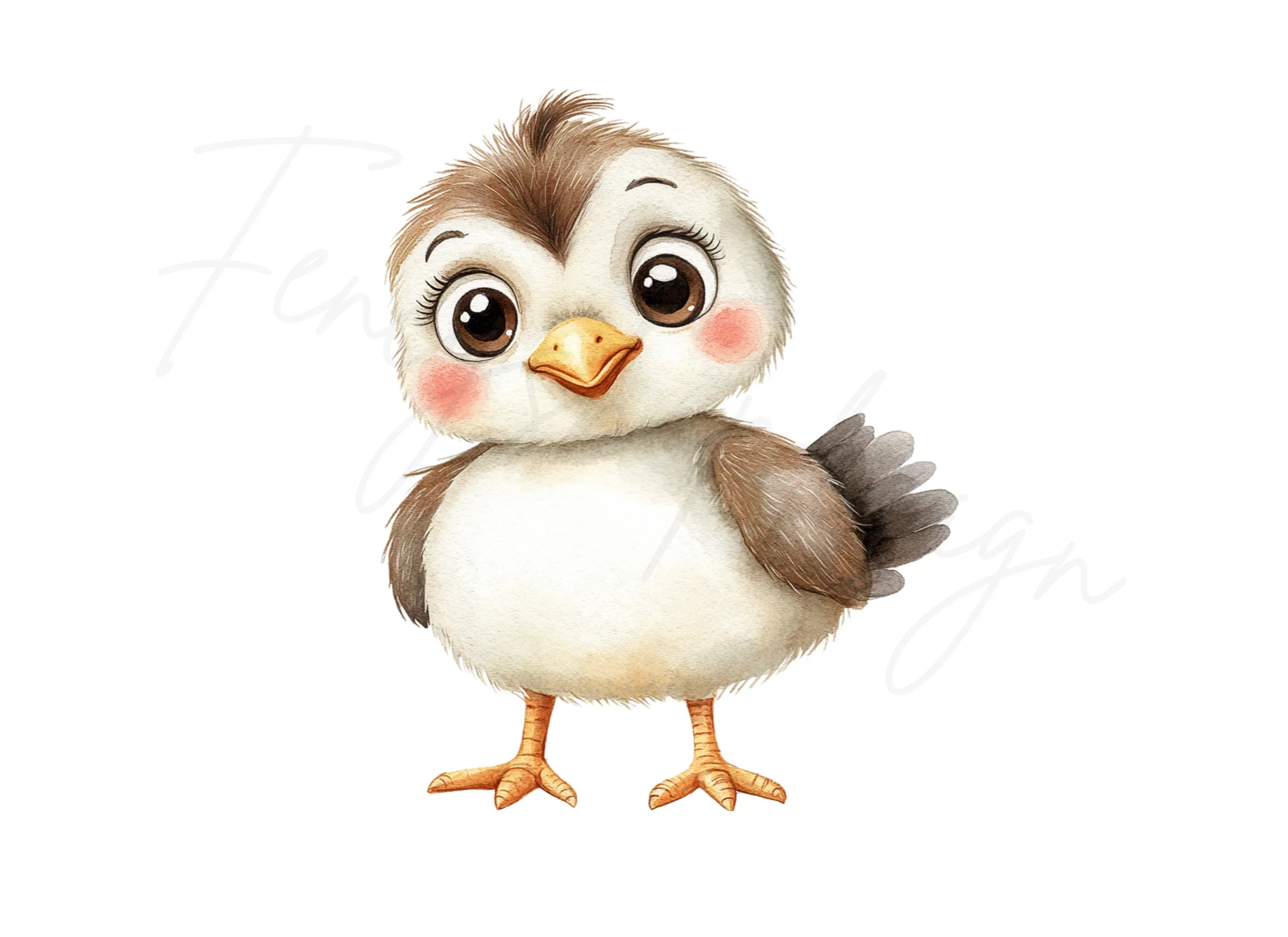 Sweet Sparrow Bird Clipart Bundle