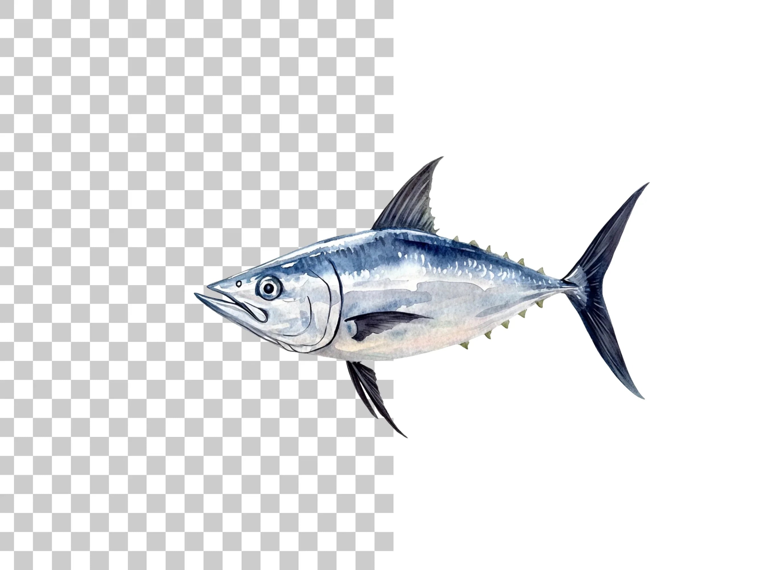 Tuna Fish Ocean Life Clipart Bundle