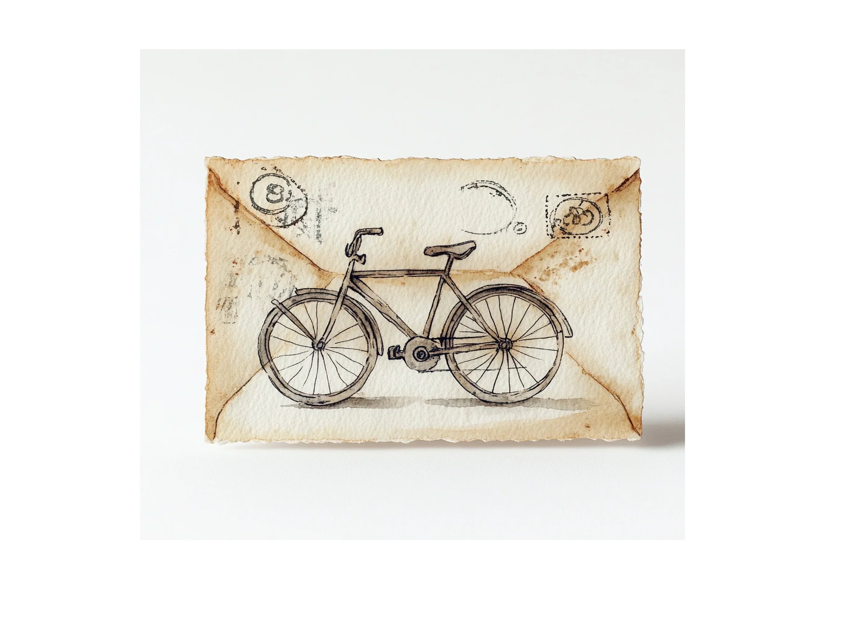 Retro Bicycle and Bag Clipart Bundle