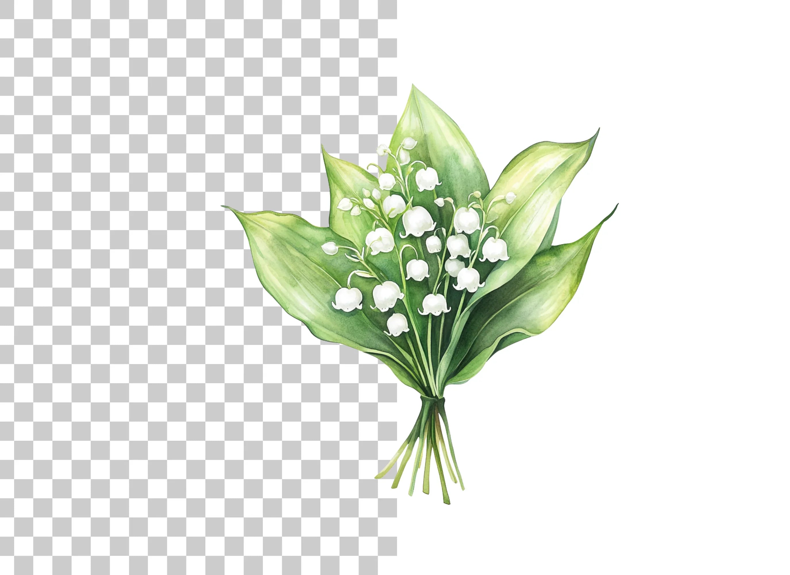 Lily of the Valley Clipart Bundle