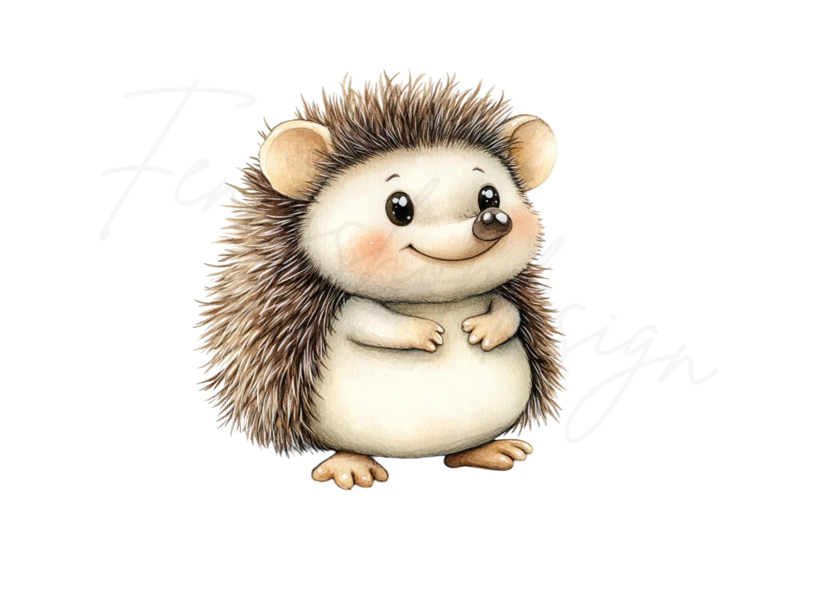 Charming Hedgehog Clipart Bundle