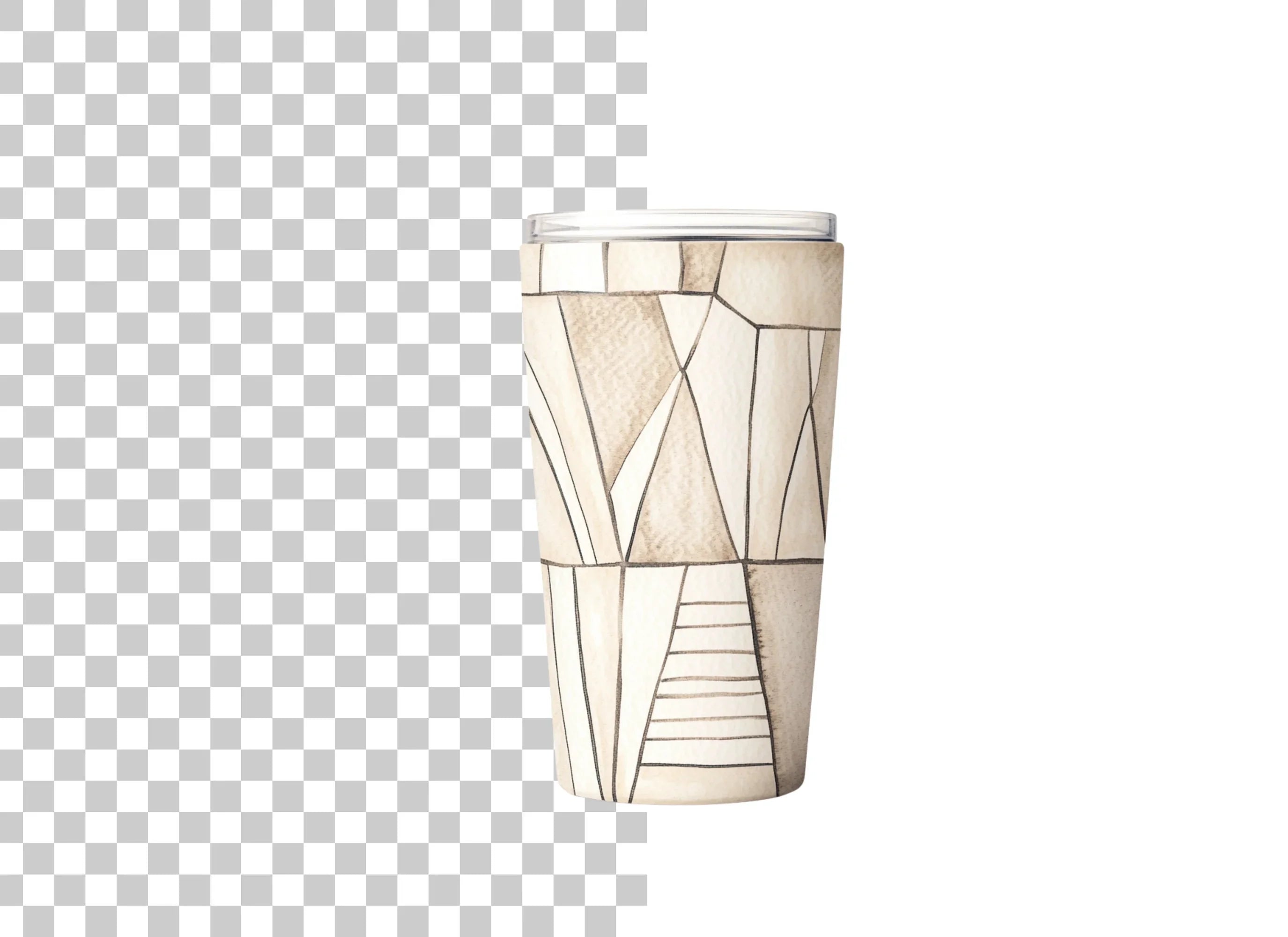 Abstract Geometric Tumbler Clipart Bundle
