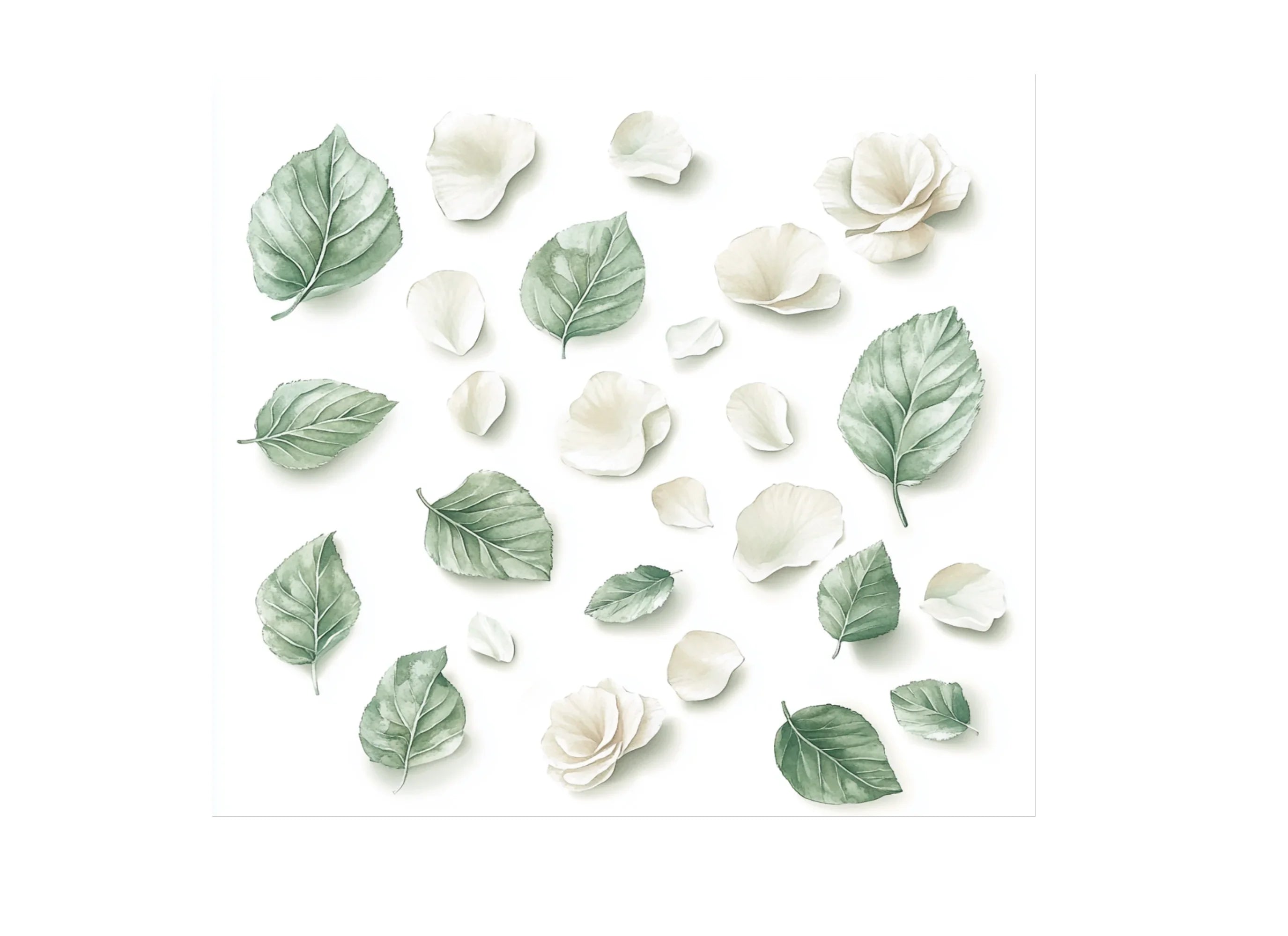 Assorted Leaves and Petals Clipart Bundle