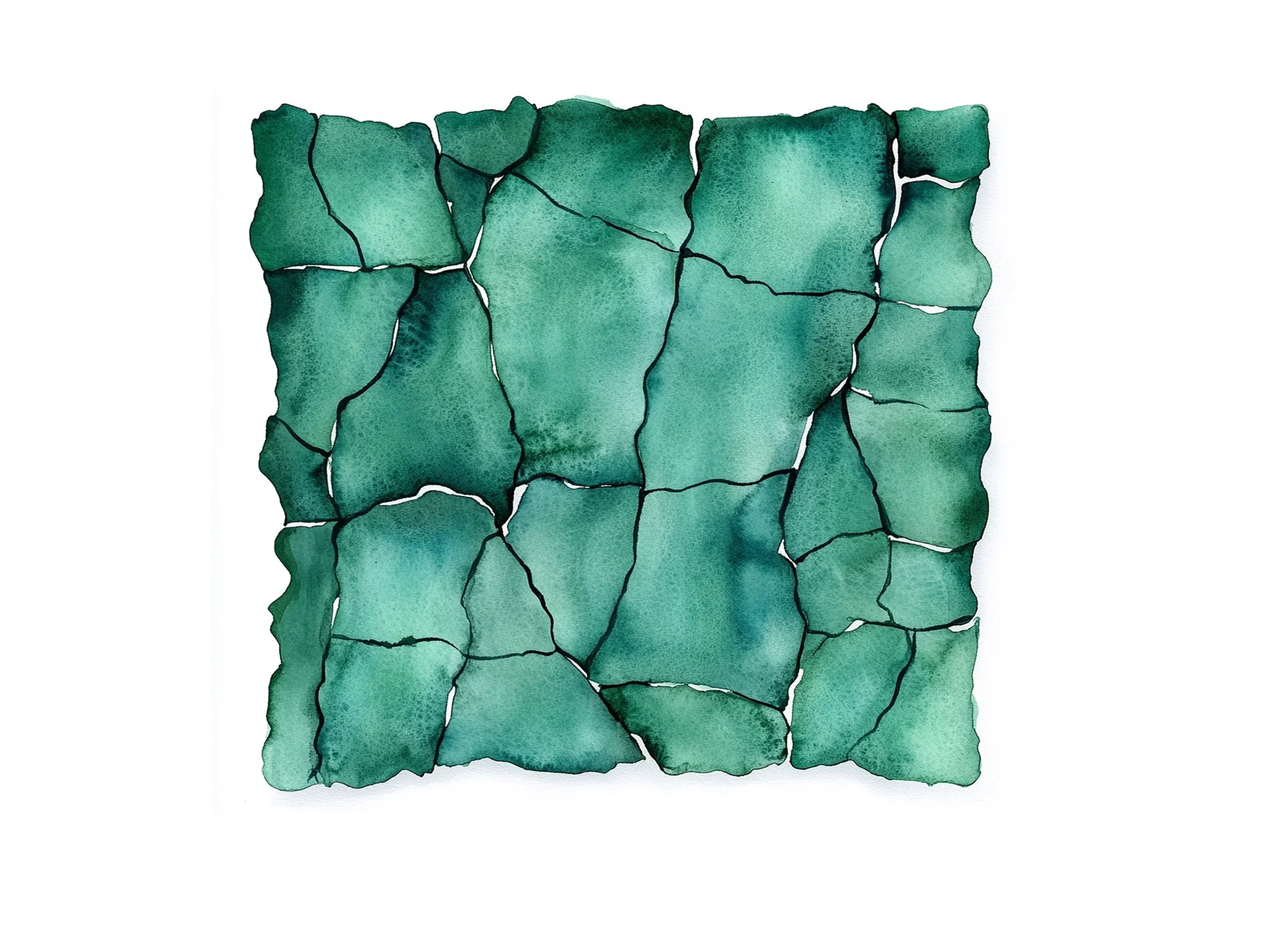 Green Stone Wall Clipart Bundle