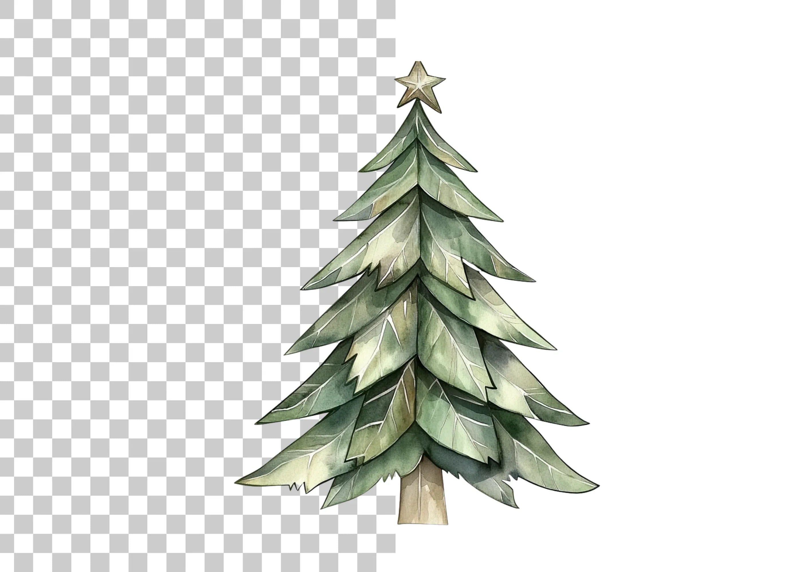 Christmas Tree Clipart Bundle