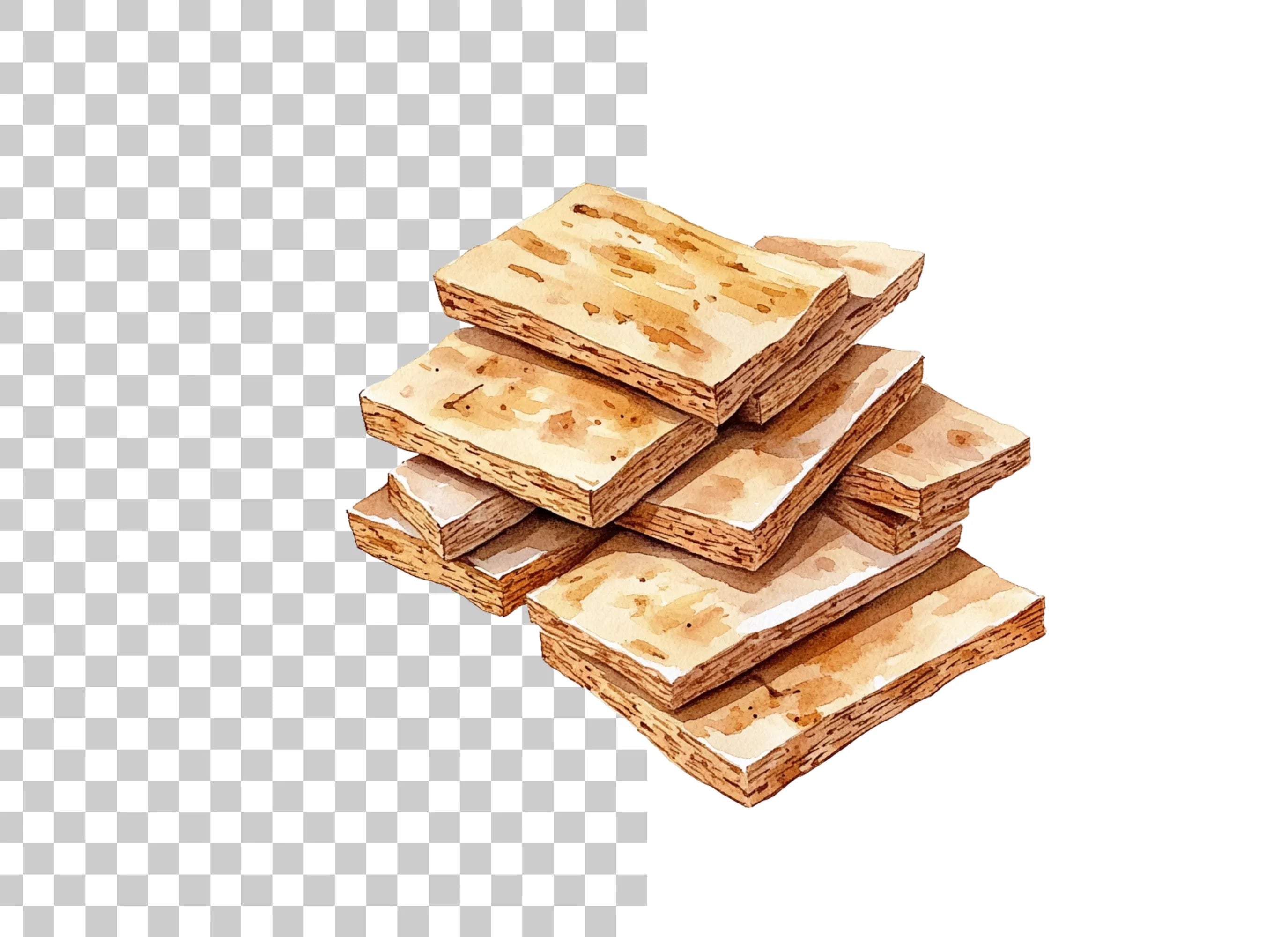 Wood Stacks Clipart Bundle