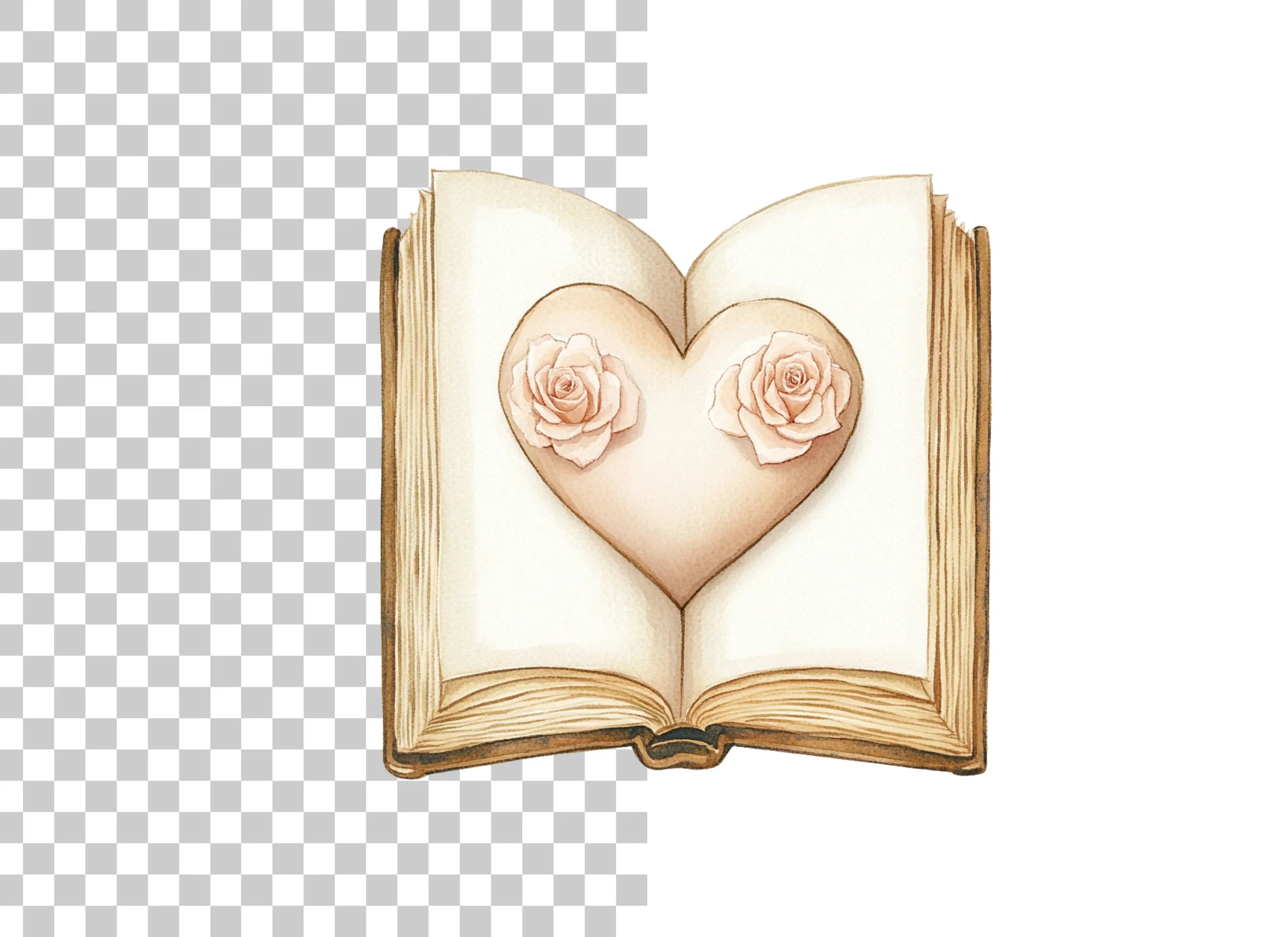 Heart Book Clipart Bundle
