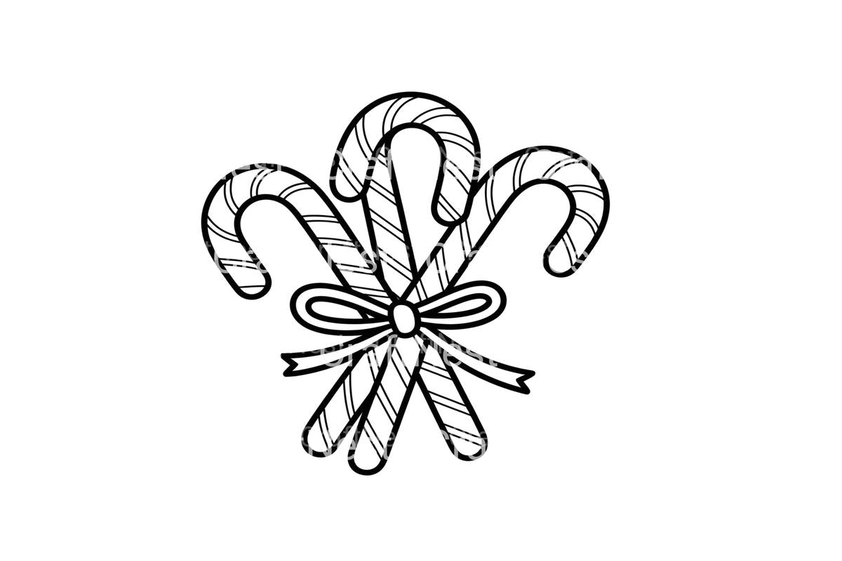 Candy Cane Bundles Coloring Books