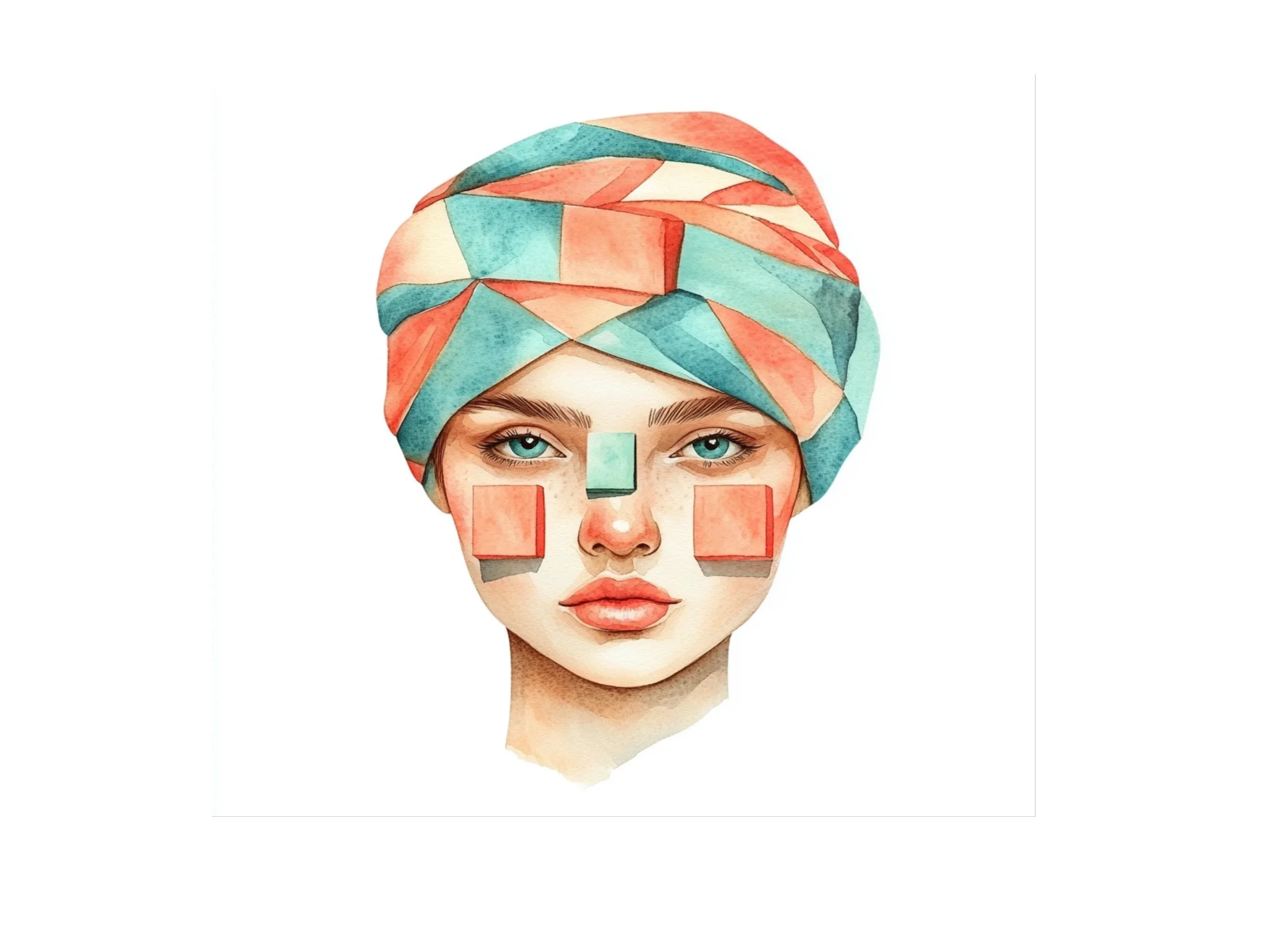 Abstract Geometric Headwear Clipart Bundle