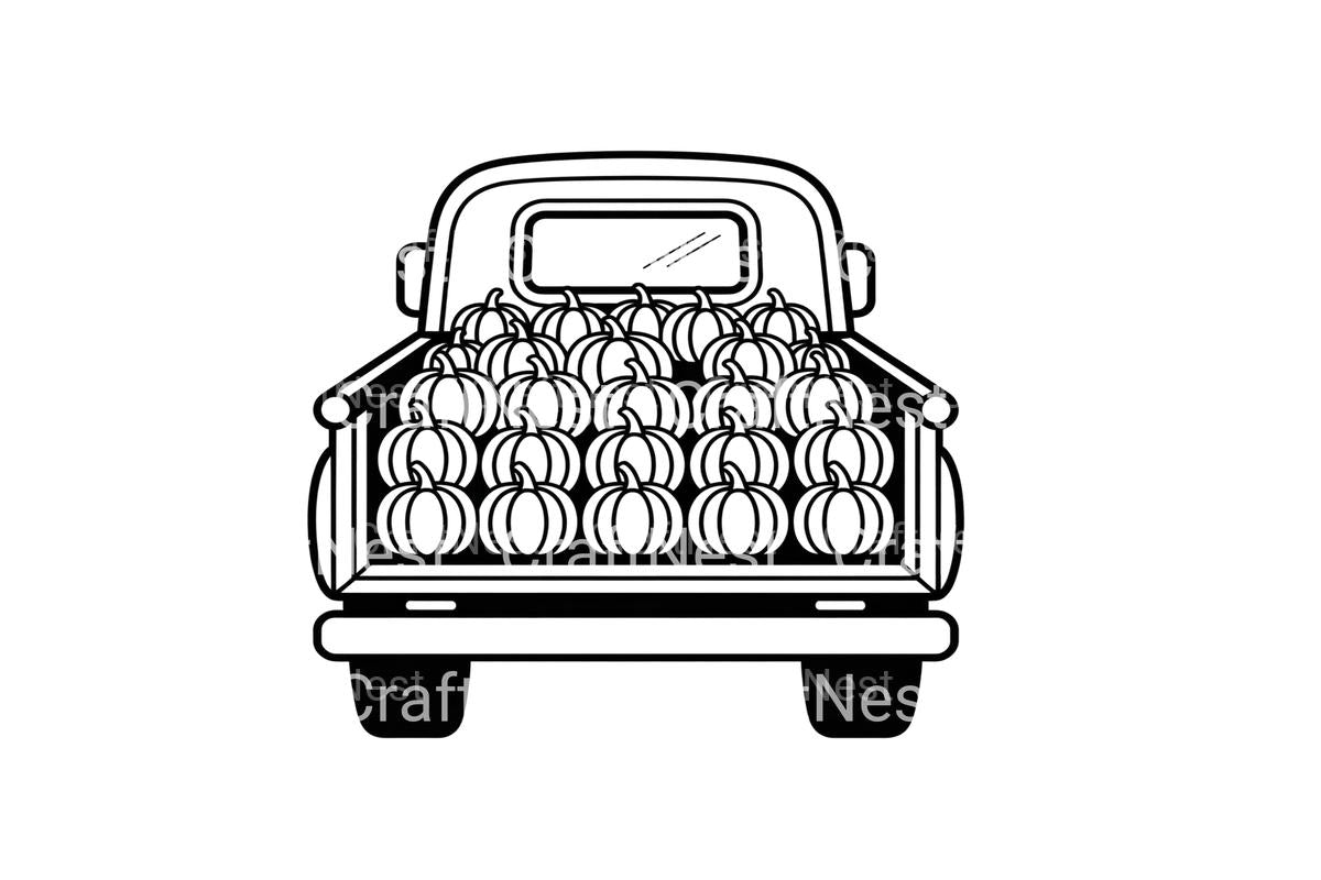 Fall Harvest Truck Coloring Books