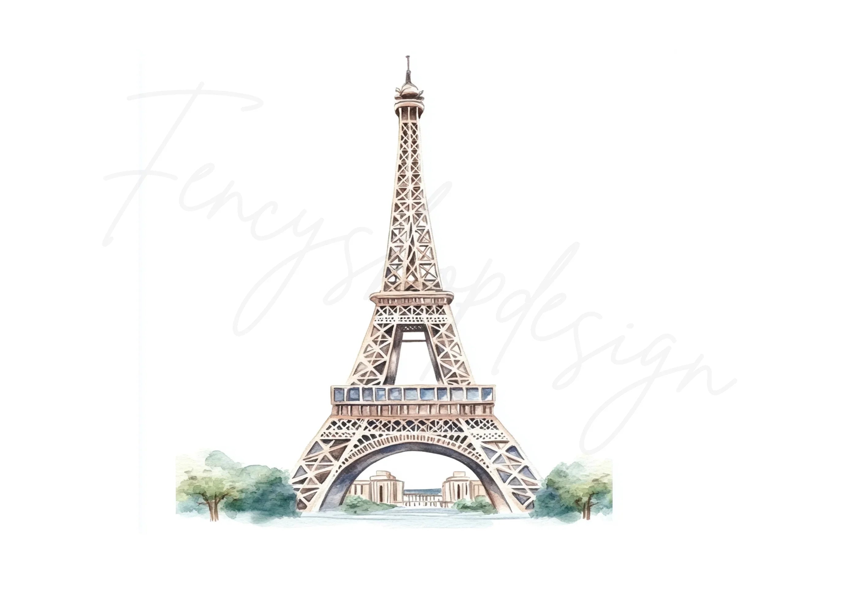 Eiffel Tower Clipart Bundle