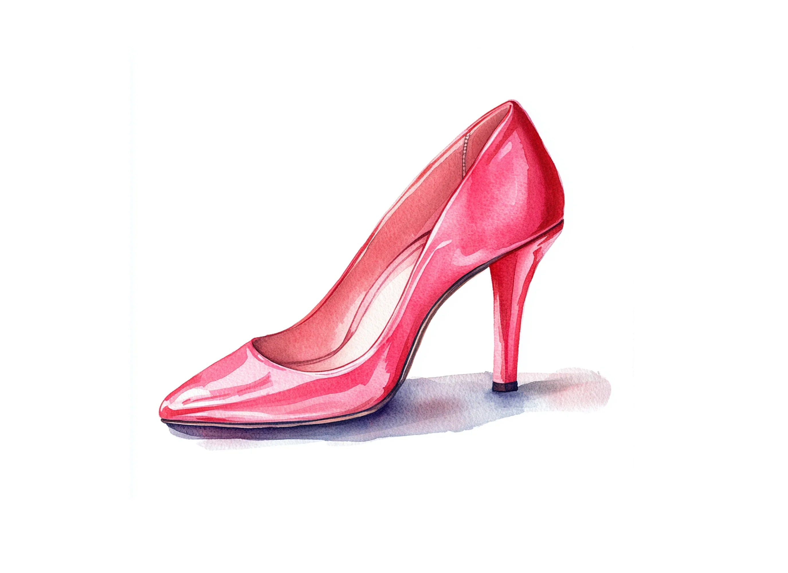 Chic Pink Heels Clipart Bundle
