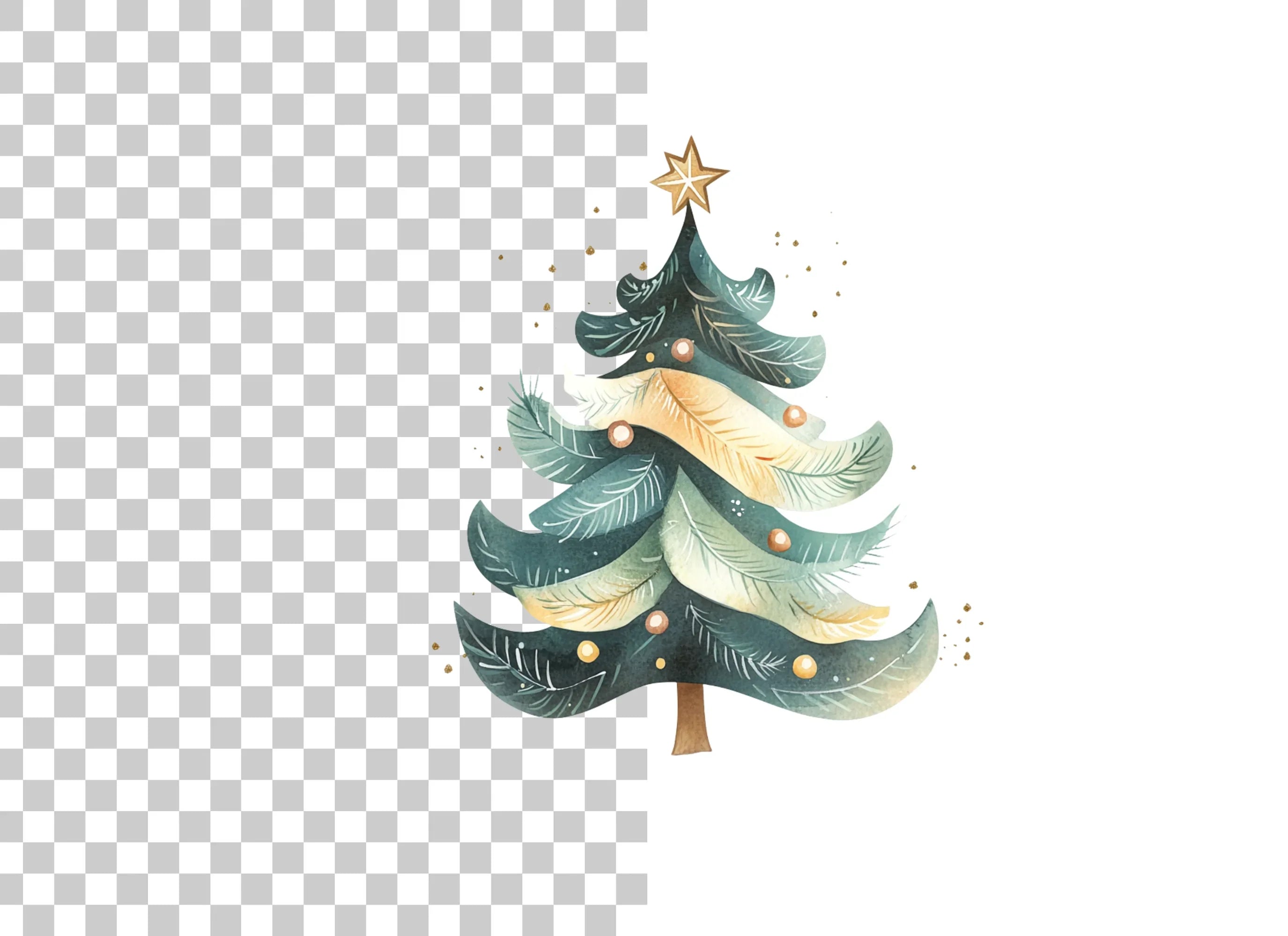Christmas Tree Clipart Bundle