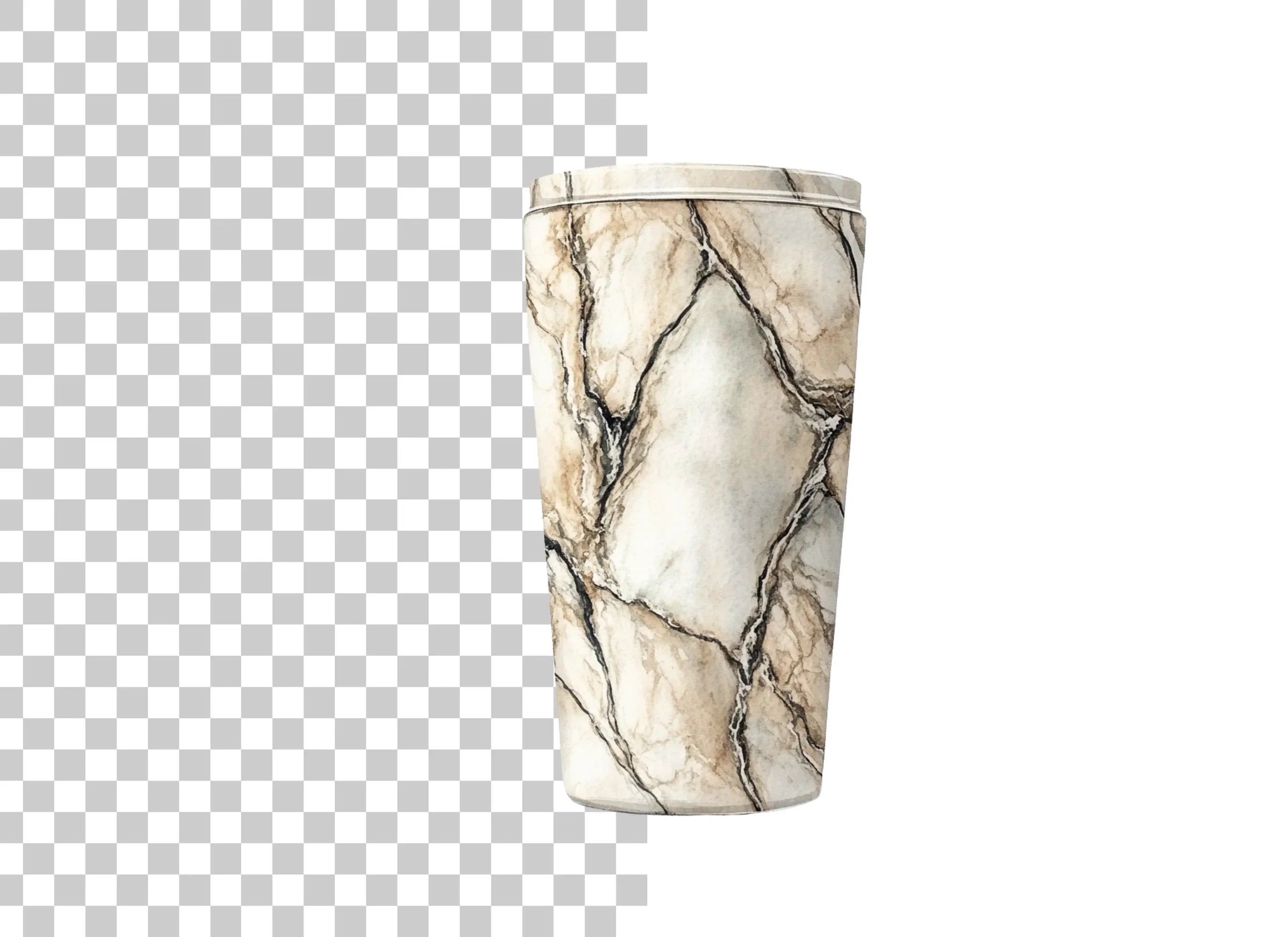 Golden Vein Marble Tumbler Clipart Bundle