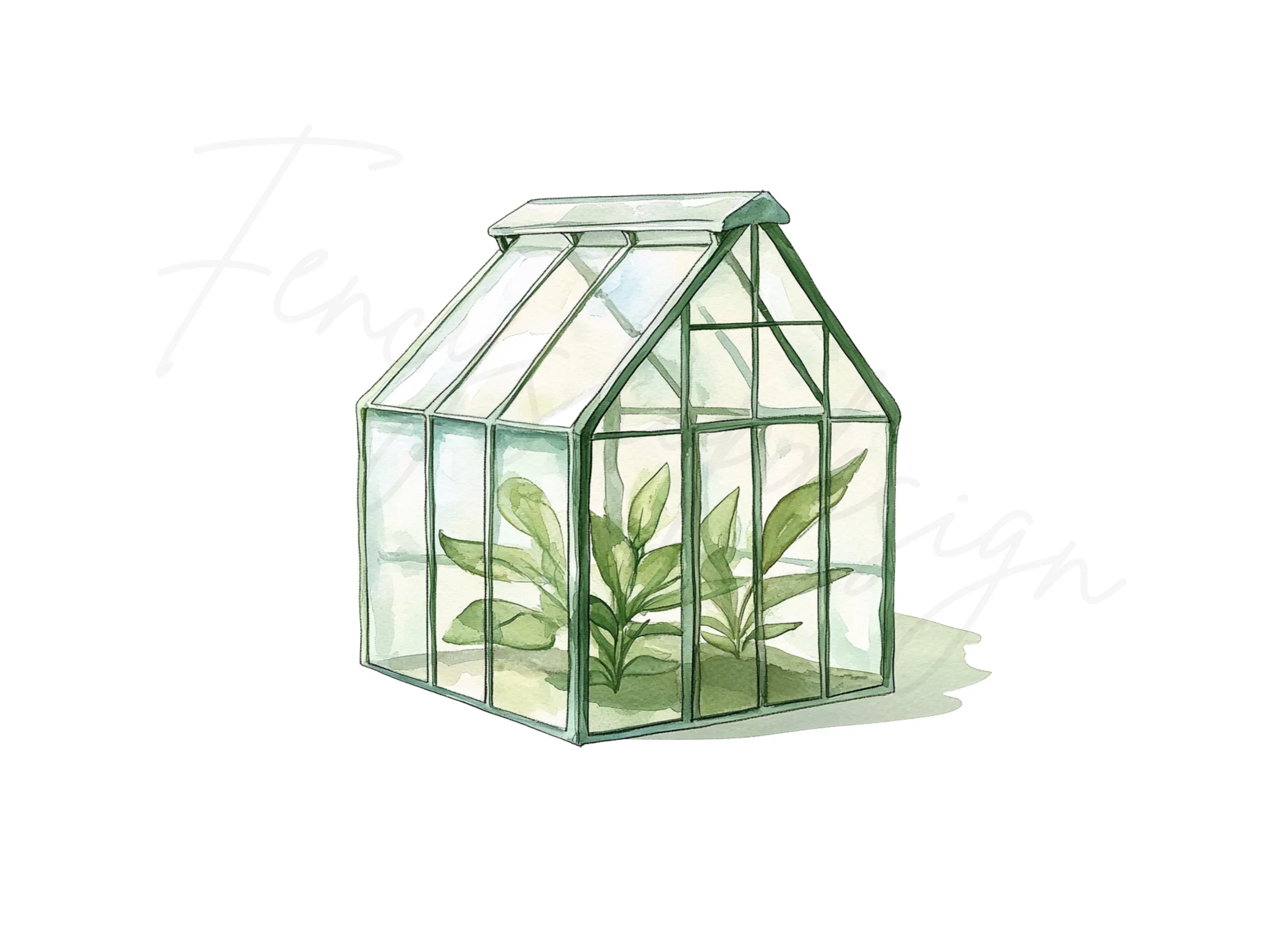 Greenhouses Clipart Bundle