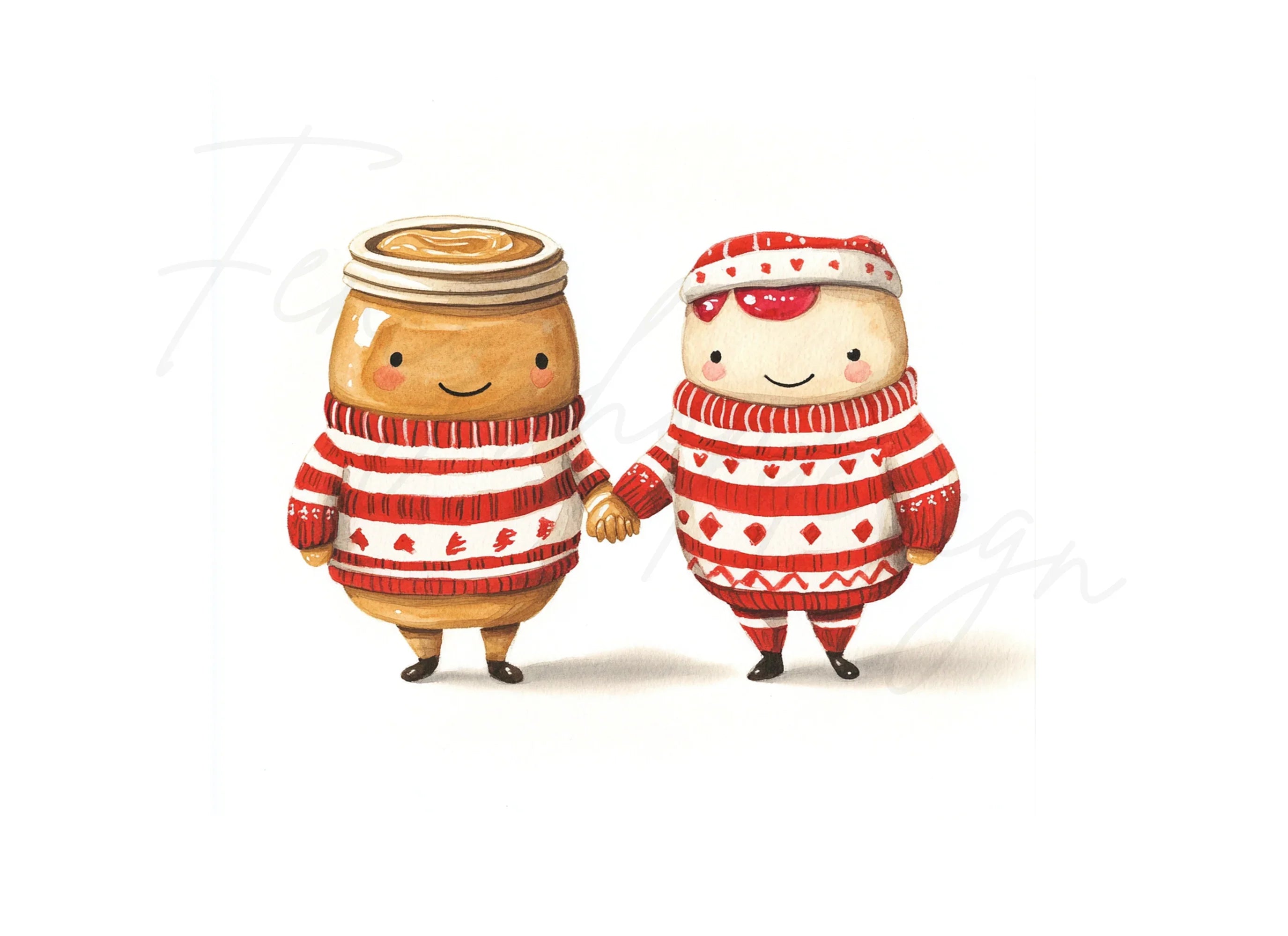 Cute Peanut Butter and Jelly Clipart Bundle