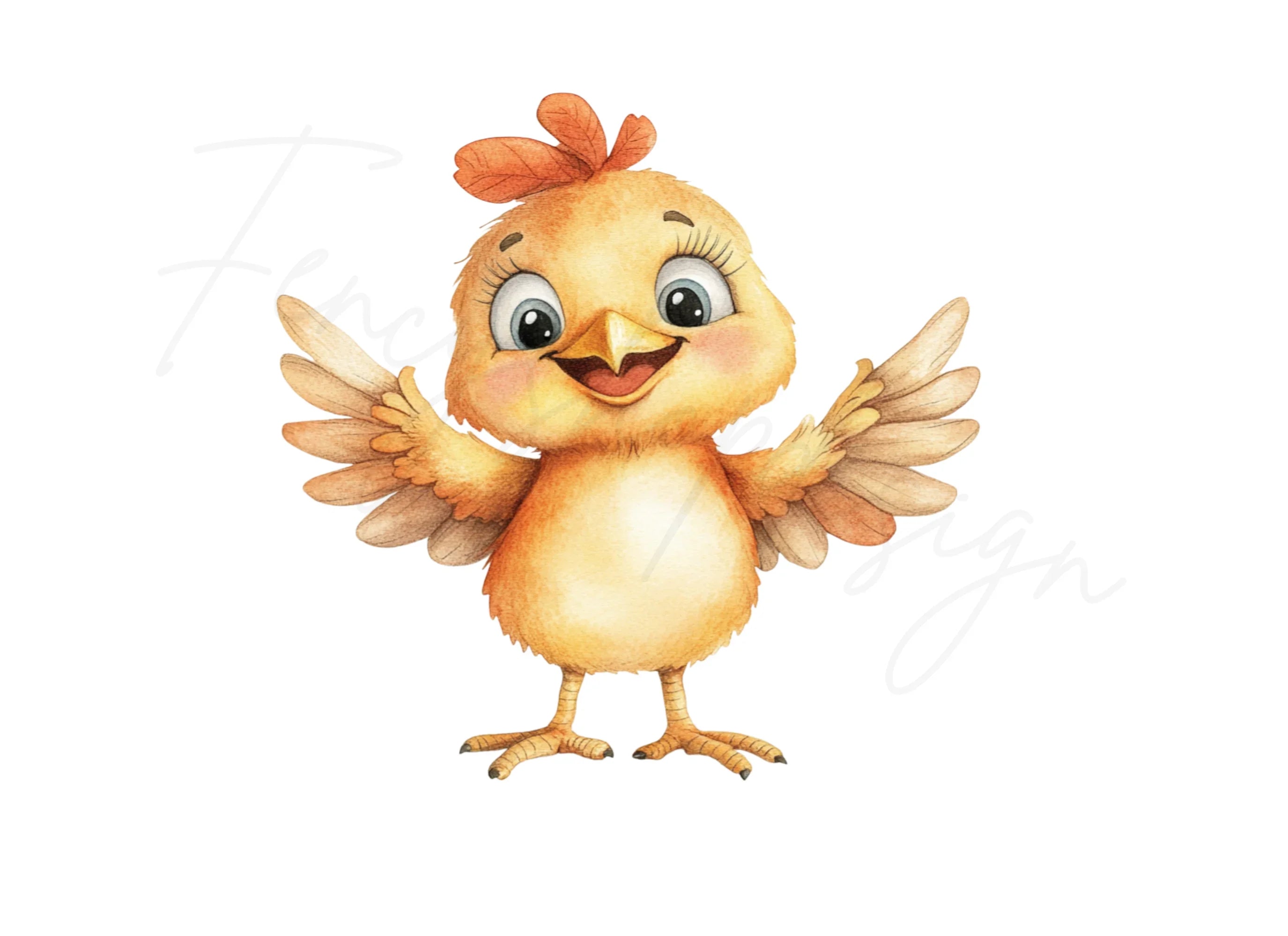 Cute Baby Chick Clipart Bundle