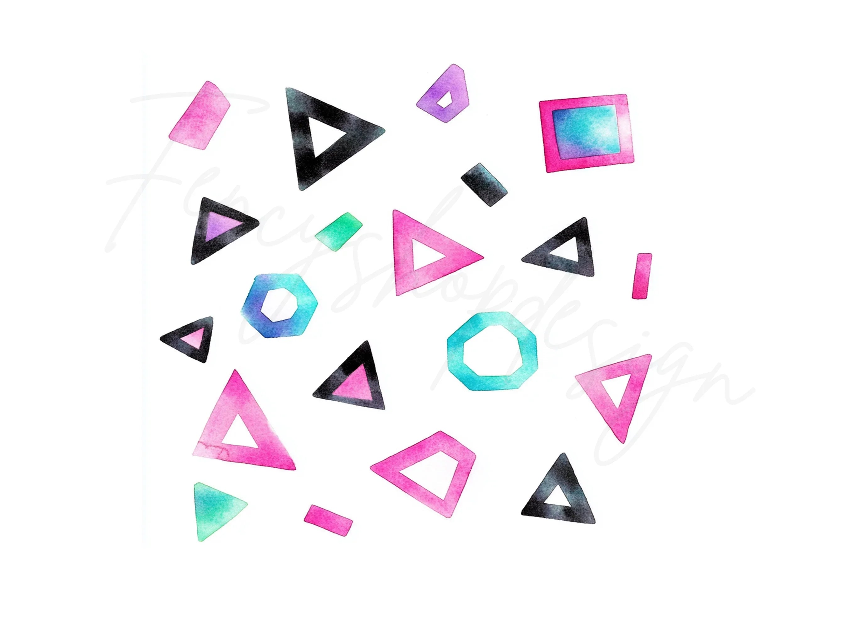 Geometric Shapes Clipart Bundle