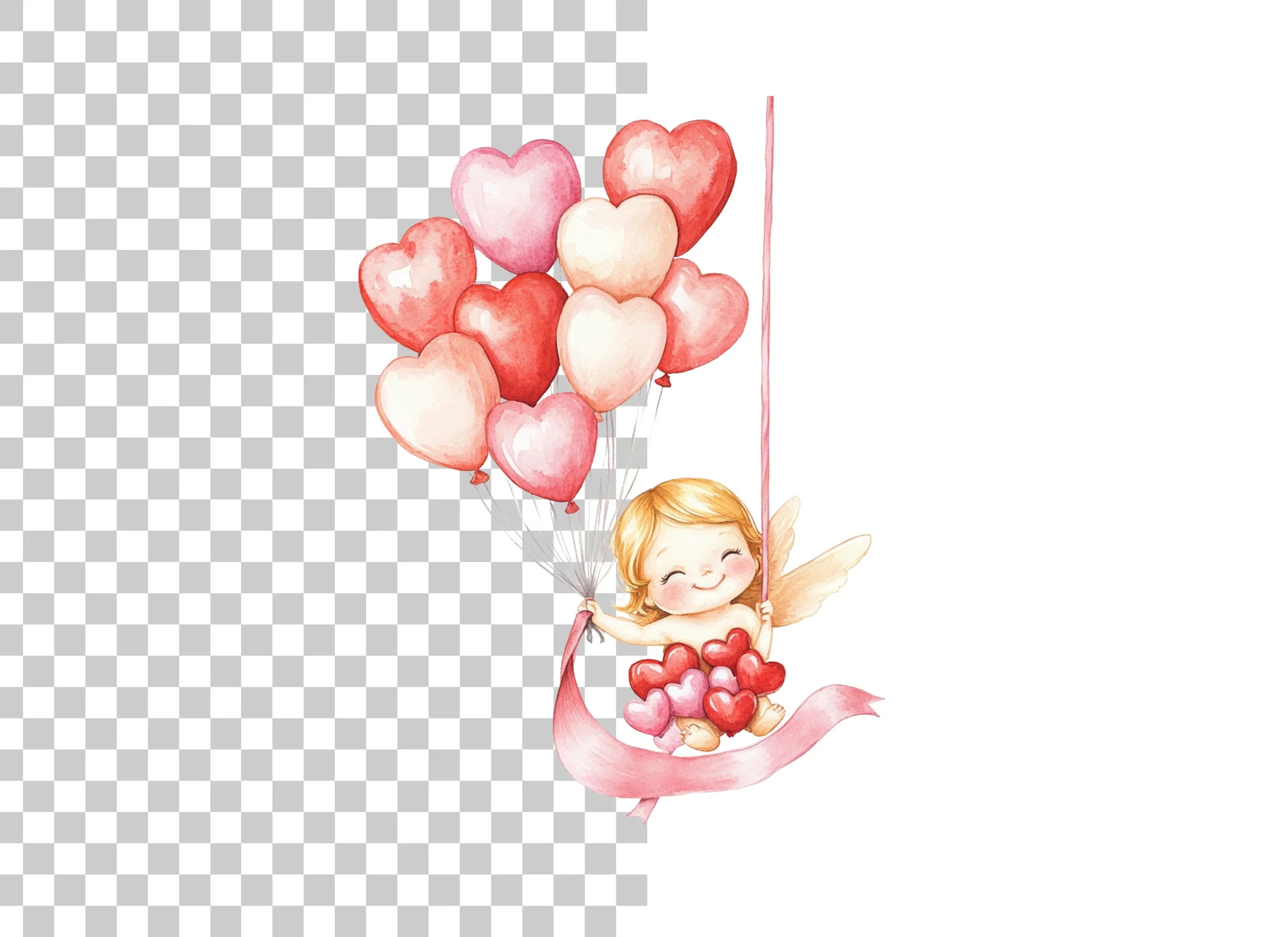 Cute Cupid Valentine Day Clipart Bundle
