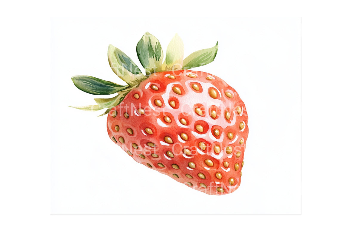 Realistic Strawberry Clipart Illustrations Planner