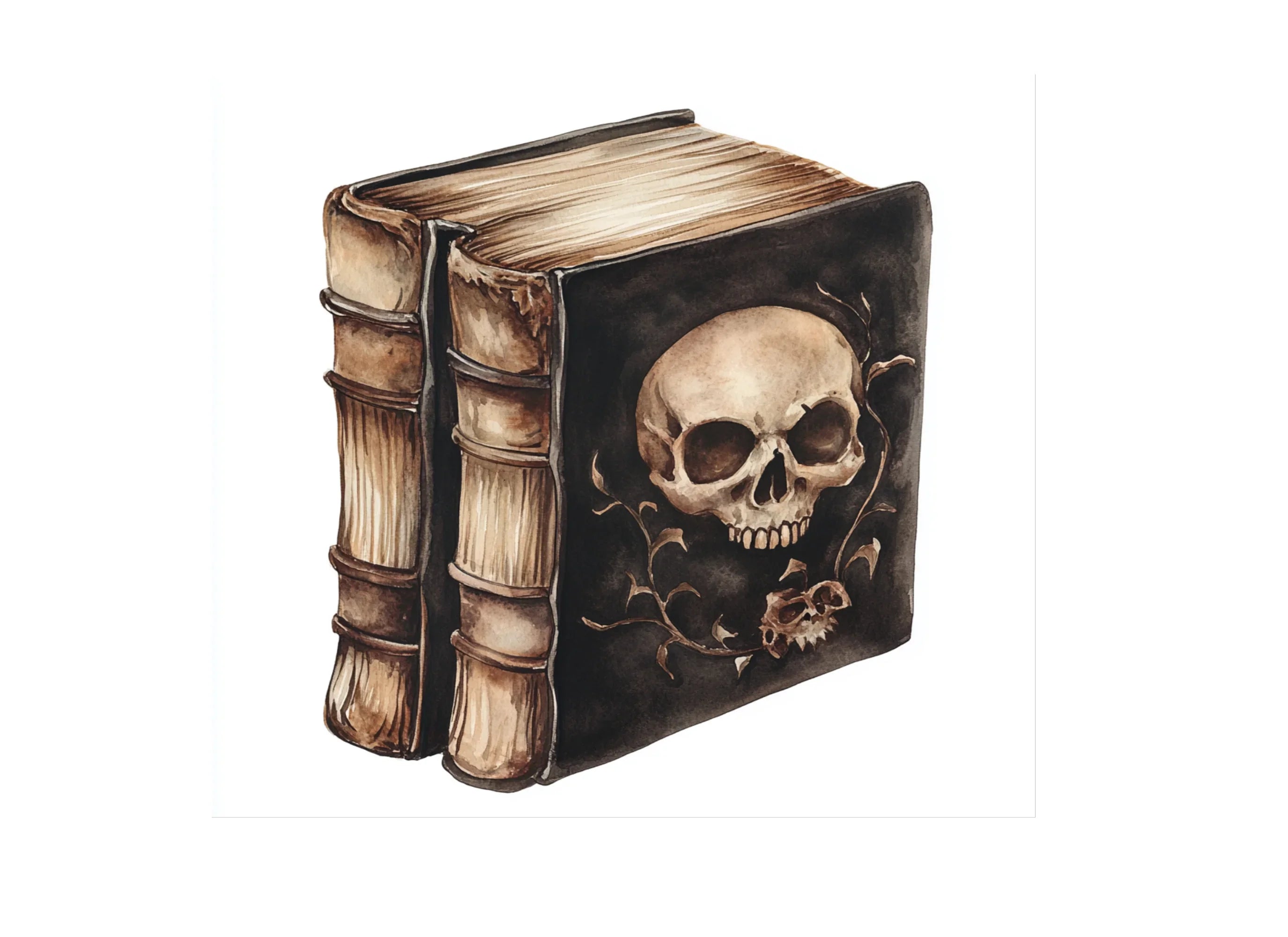 Mystical Skull Grimoire Clipart Bundle