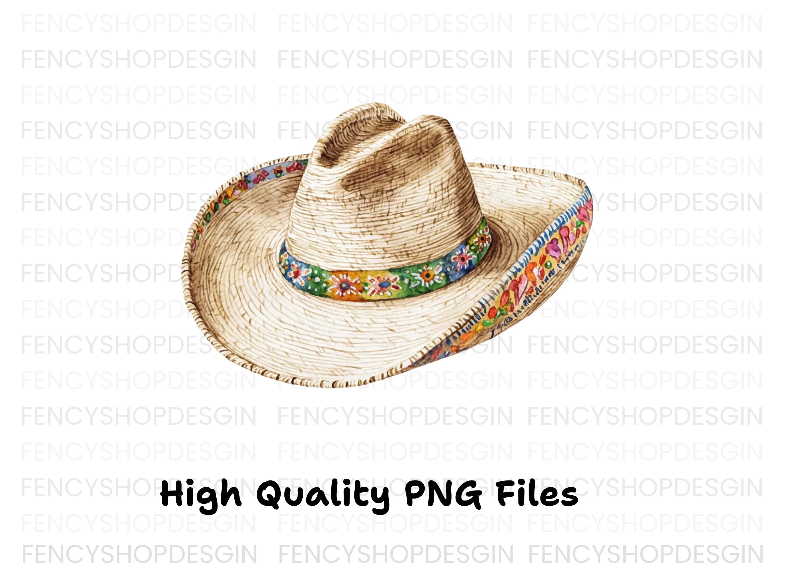 Mexican Sombrero Hat Clipart Bundle