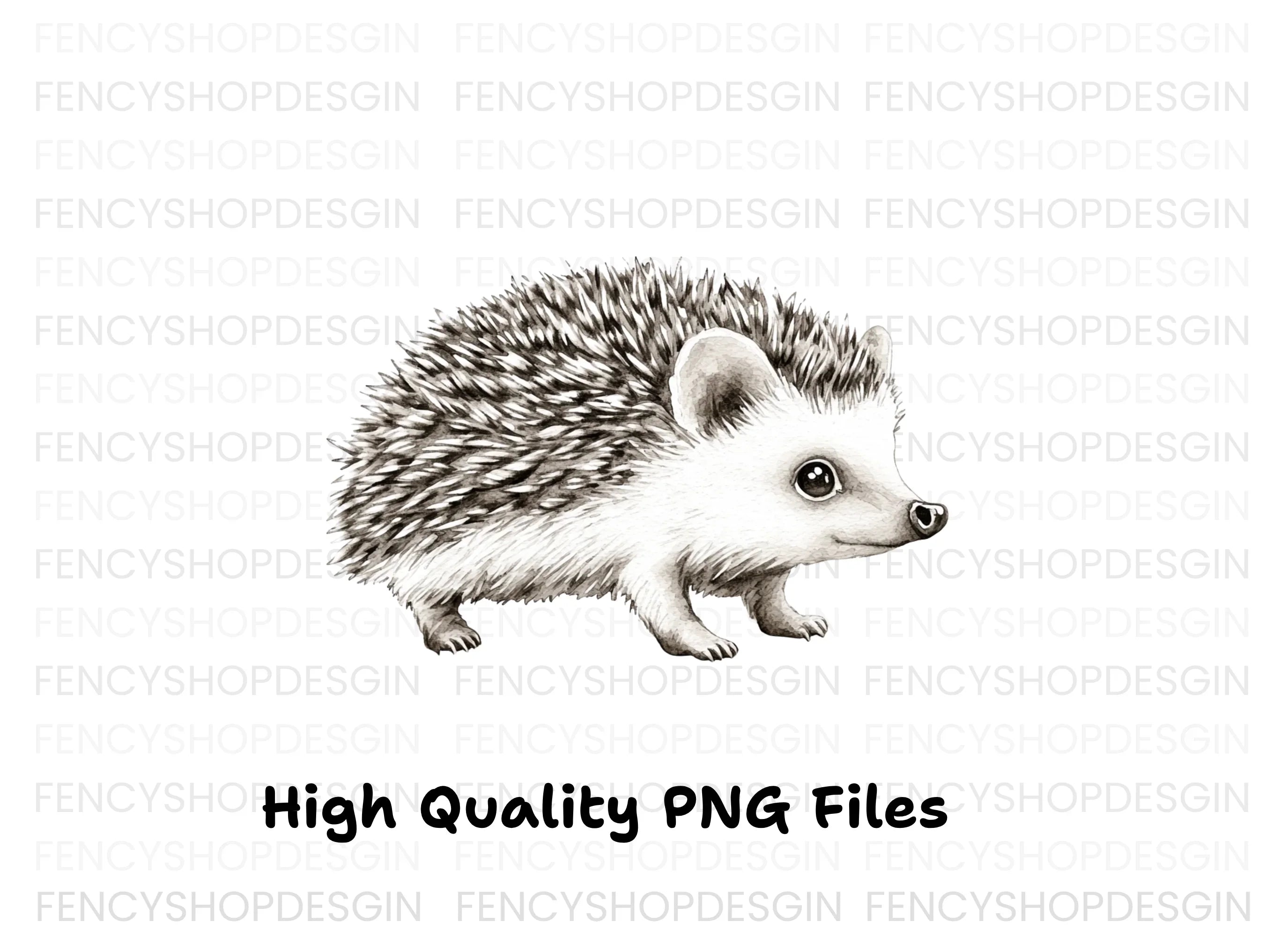 Cute Hedgehog Clipart Bundle