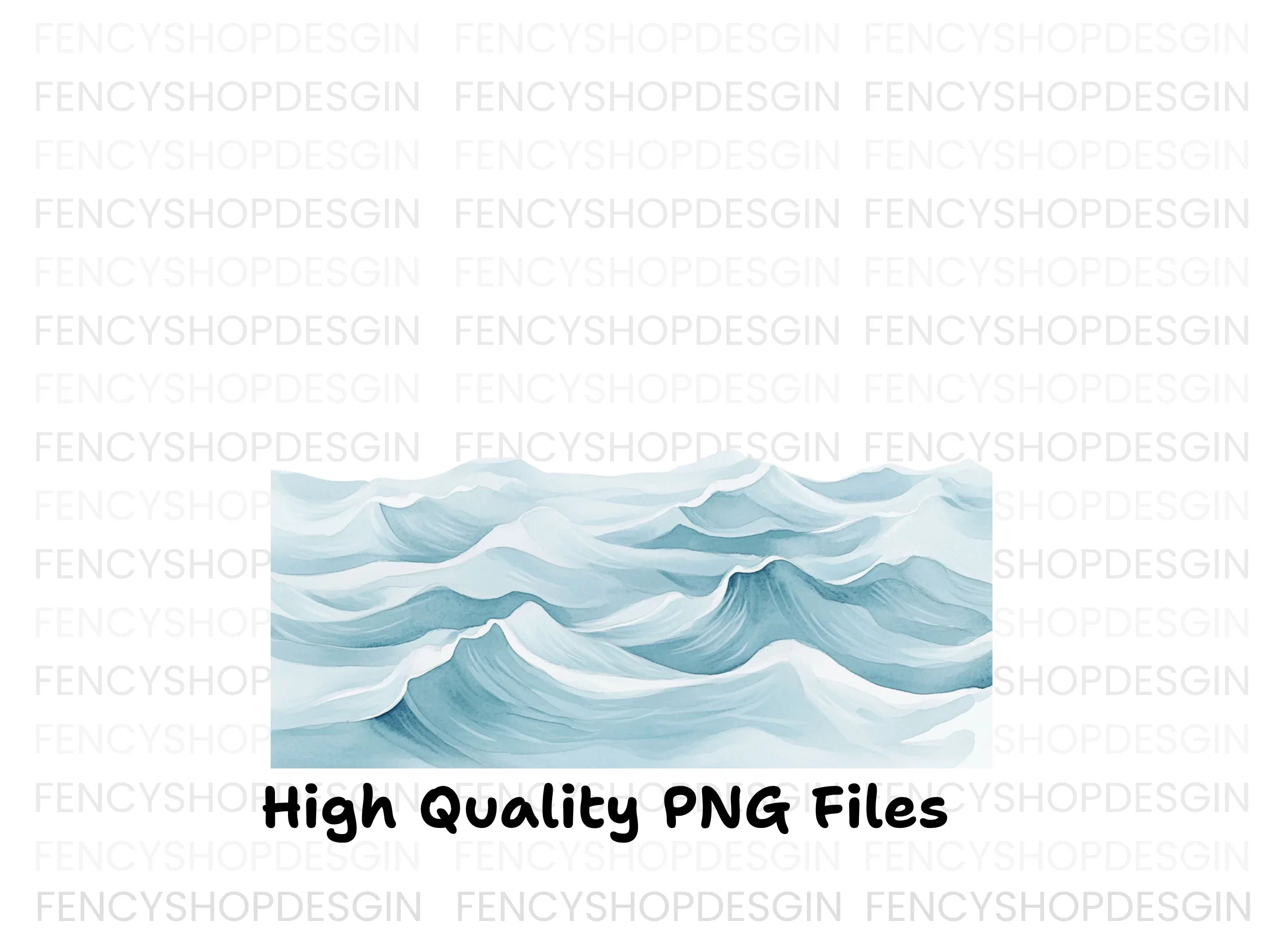 Dynamic Ocean Waves Clipart Bundle