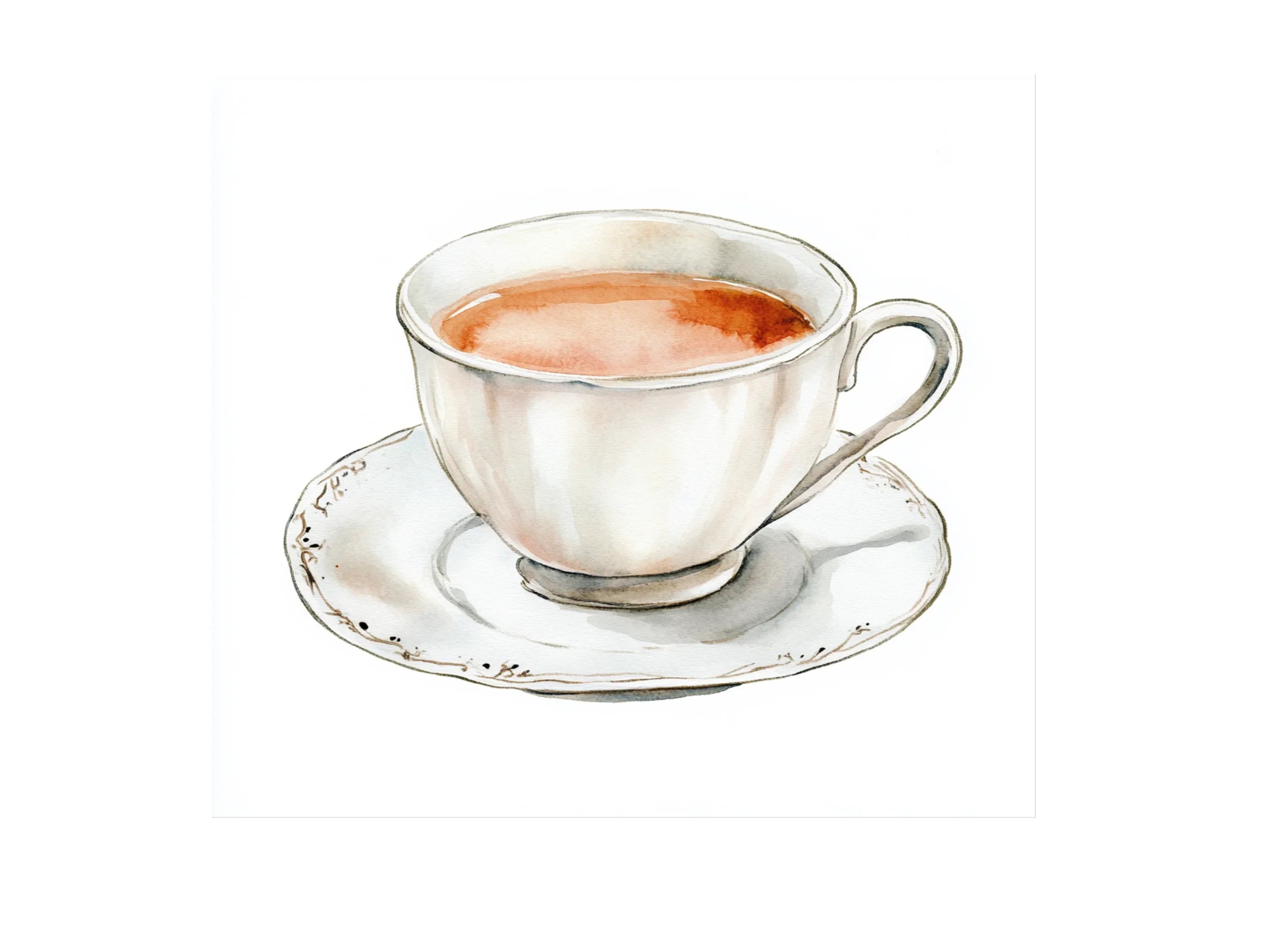 Elegant Teacup Clipart Bundle