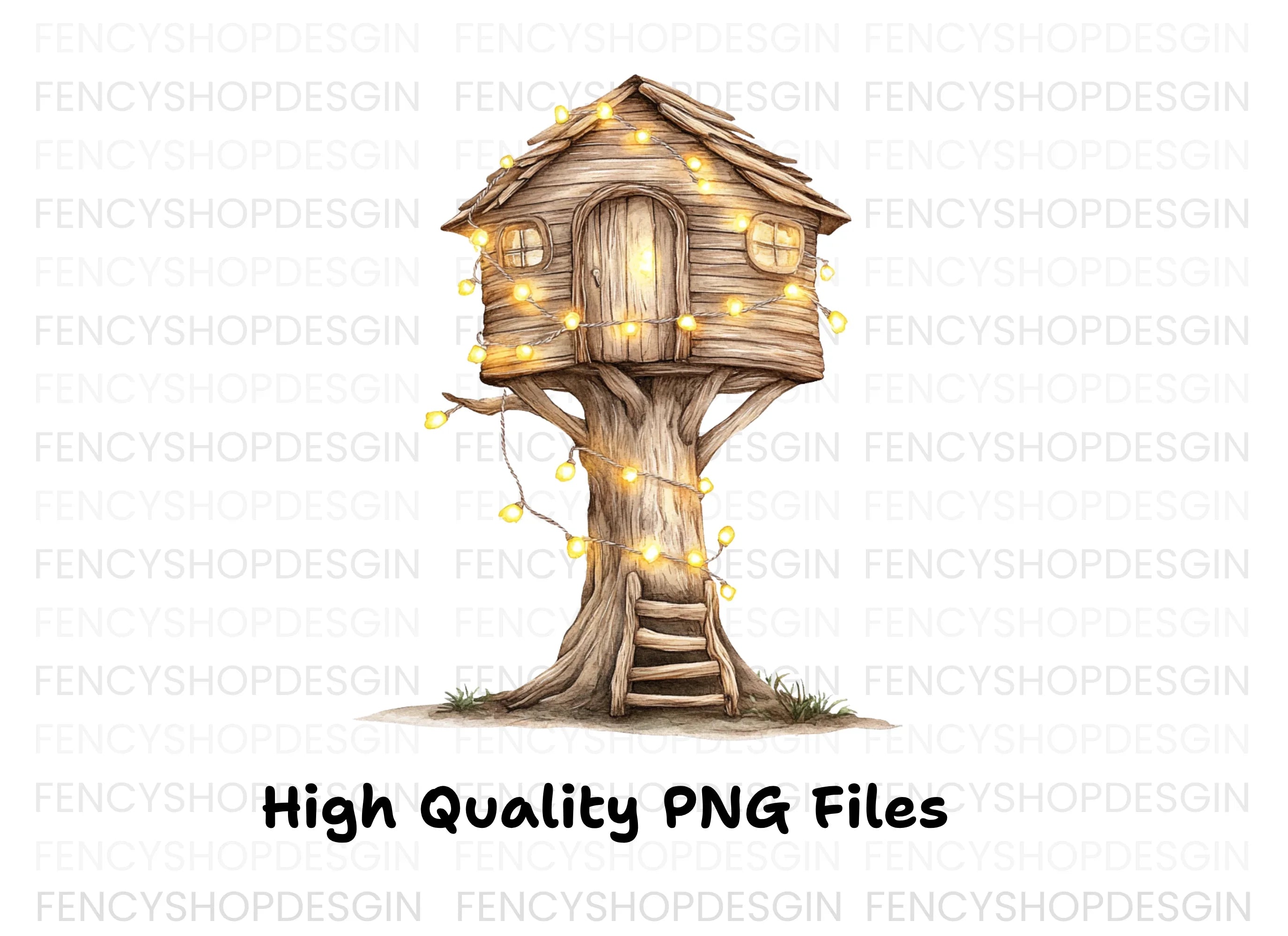 Enchanted Treehouse Clipart Bundle