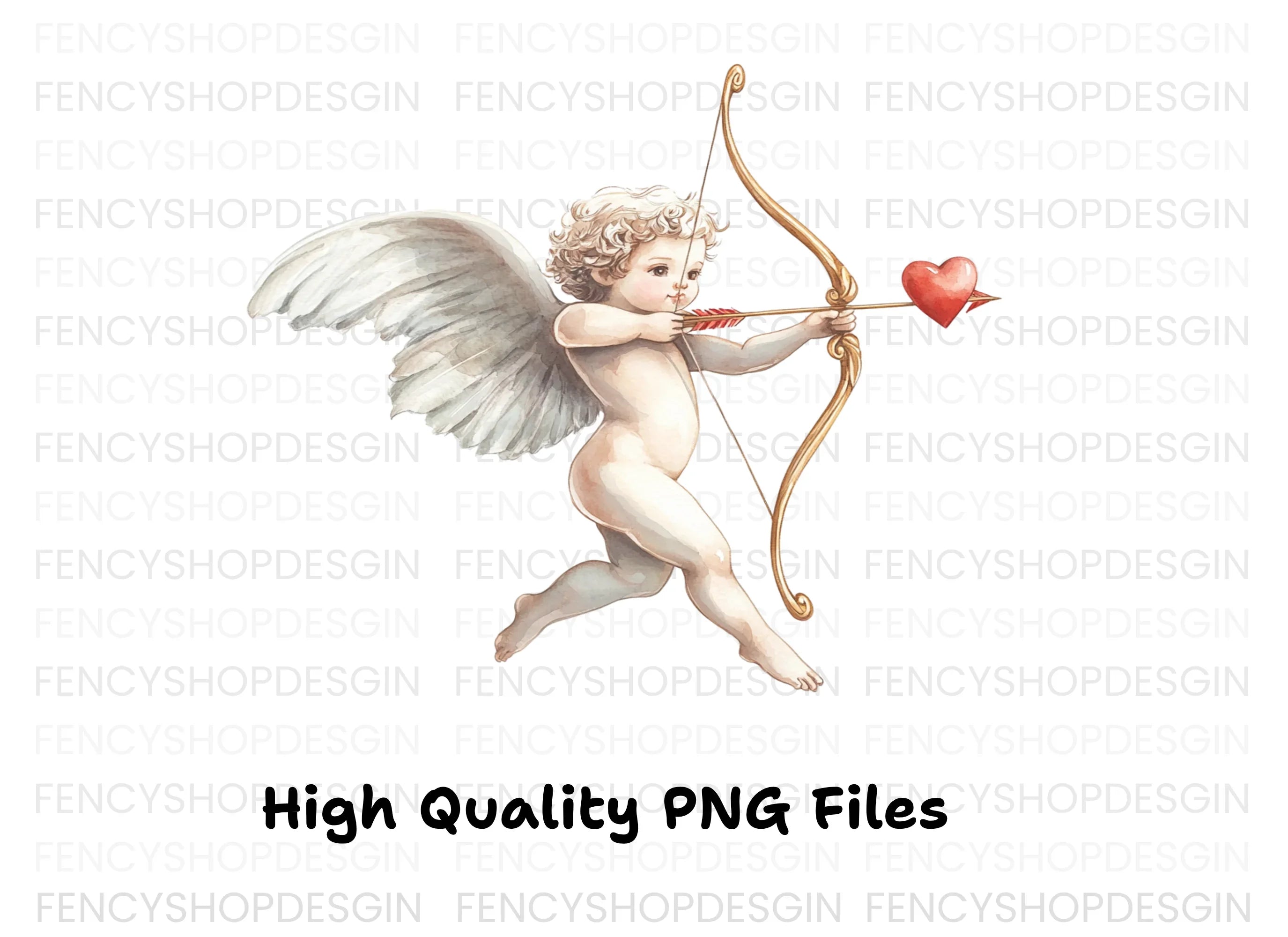 Cute Cupid Valentine Day Clipart Bundle