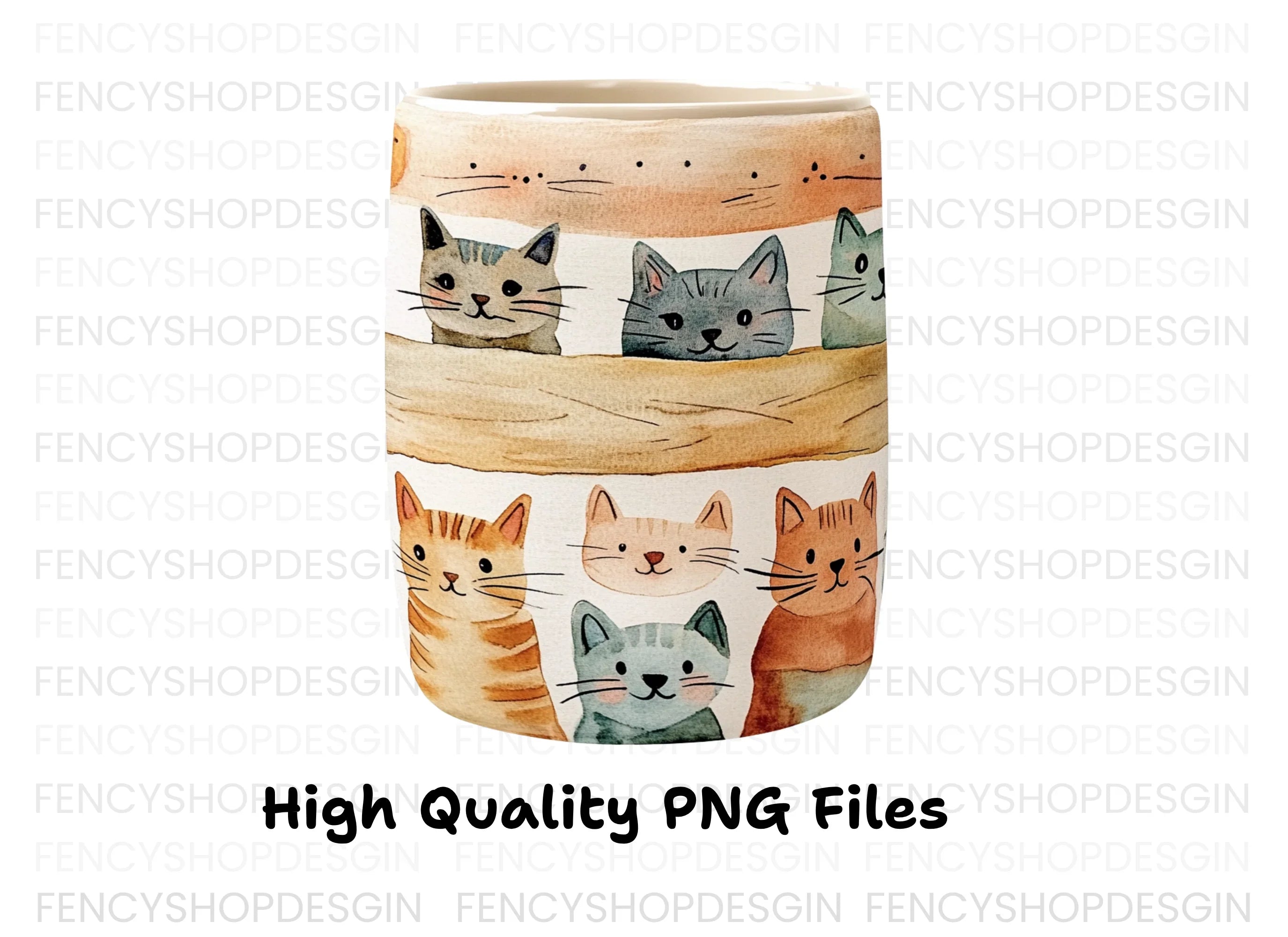 Cute Cat Faces Clipart Bundle