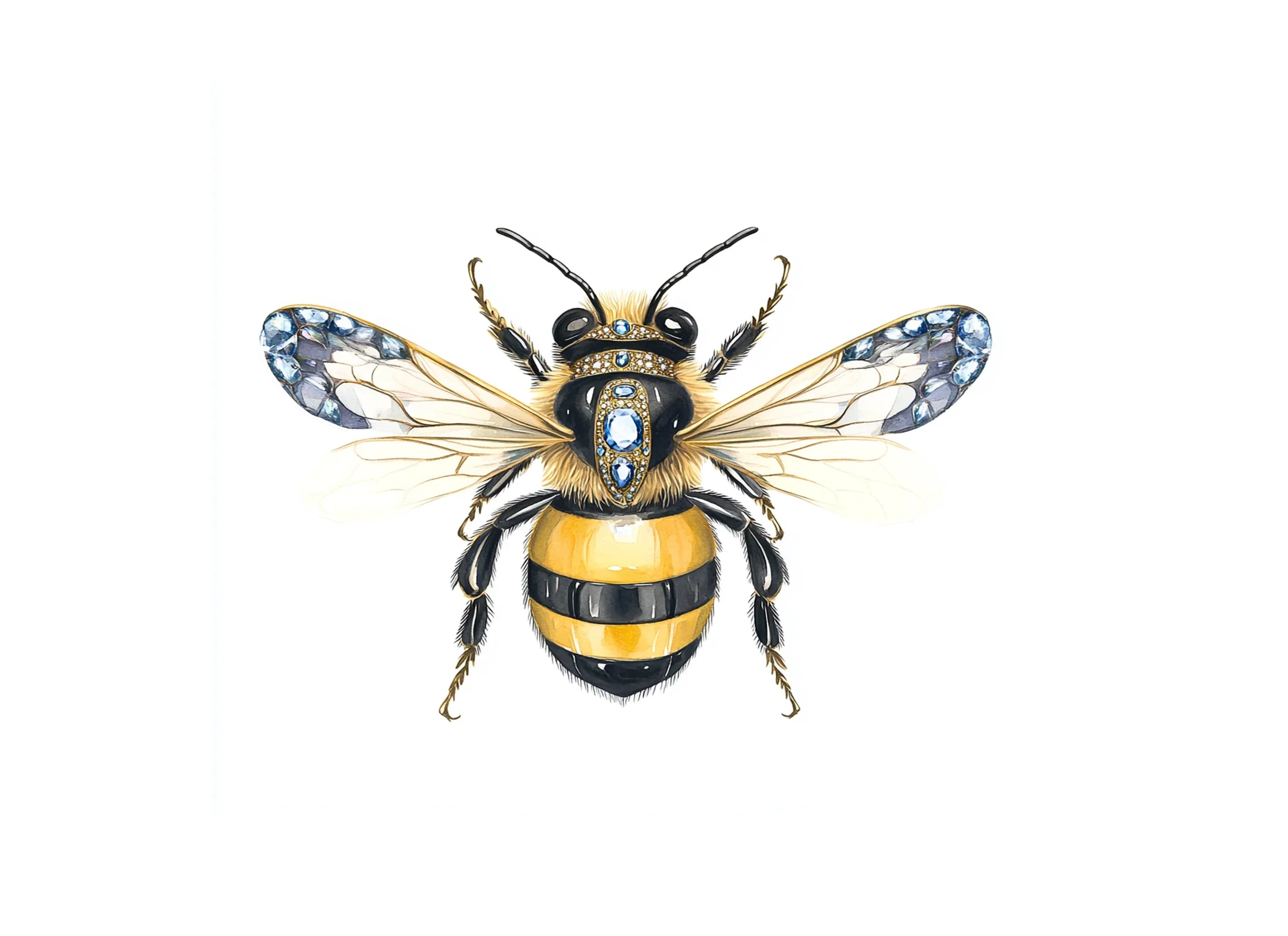 Jeweled Bee Clipart Bundle