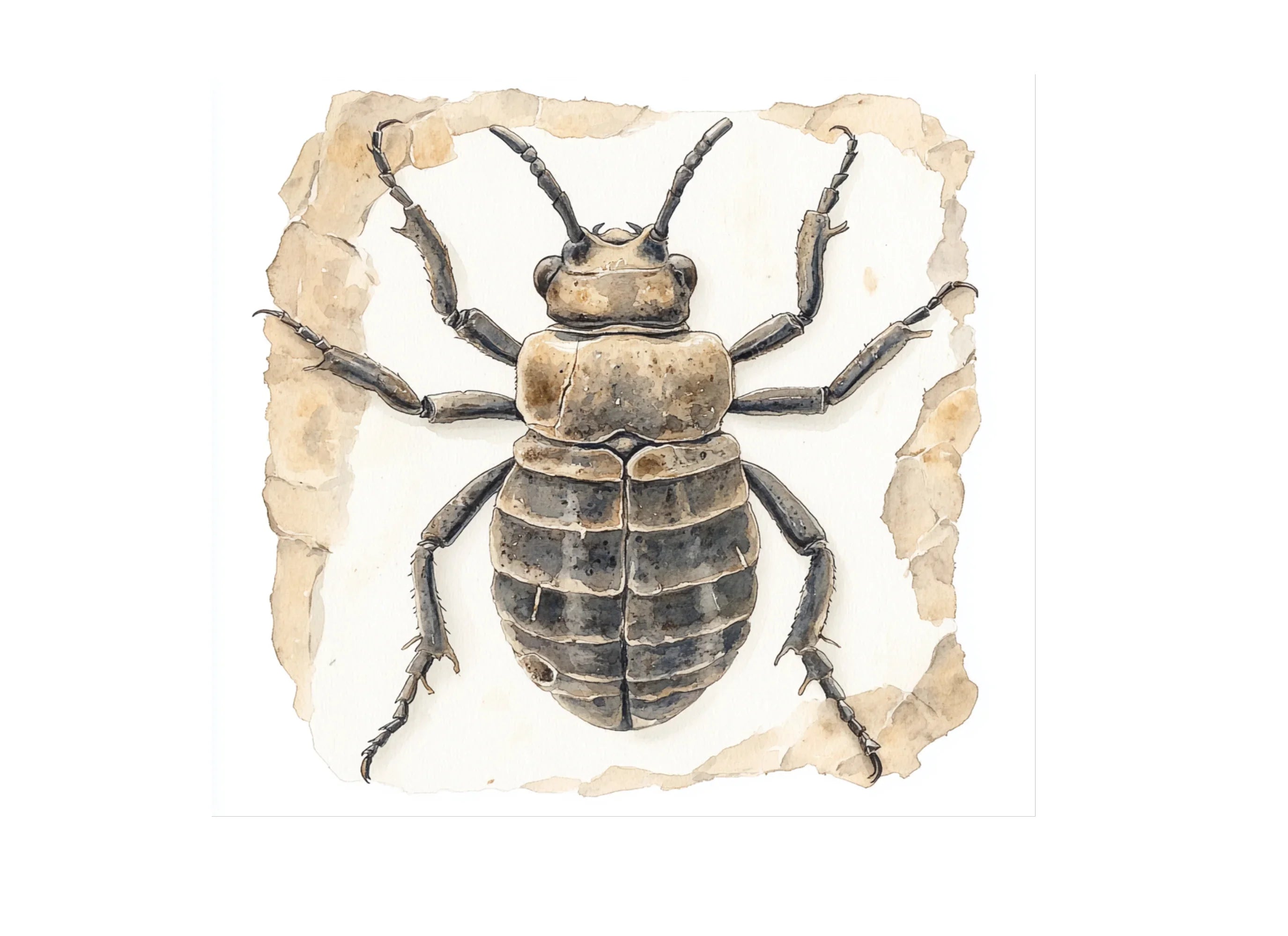 Fossilized Beetle Clipart Bundle