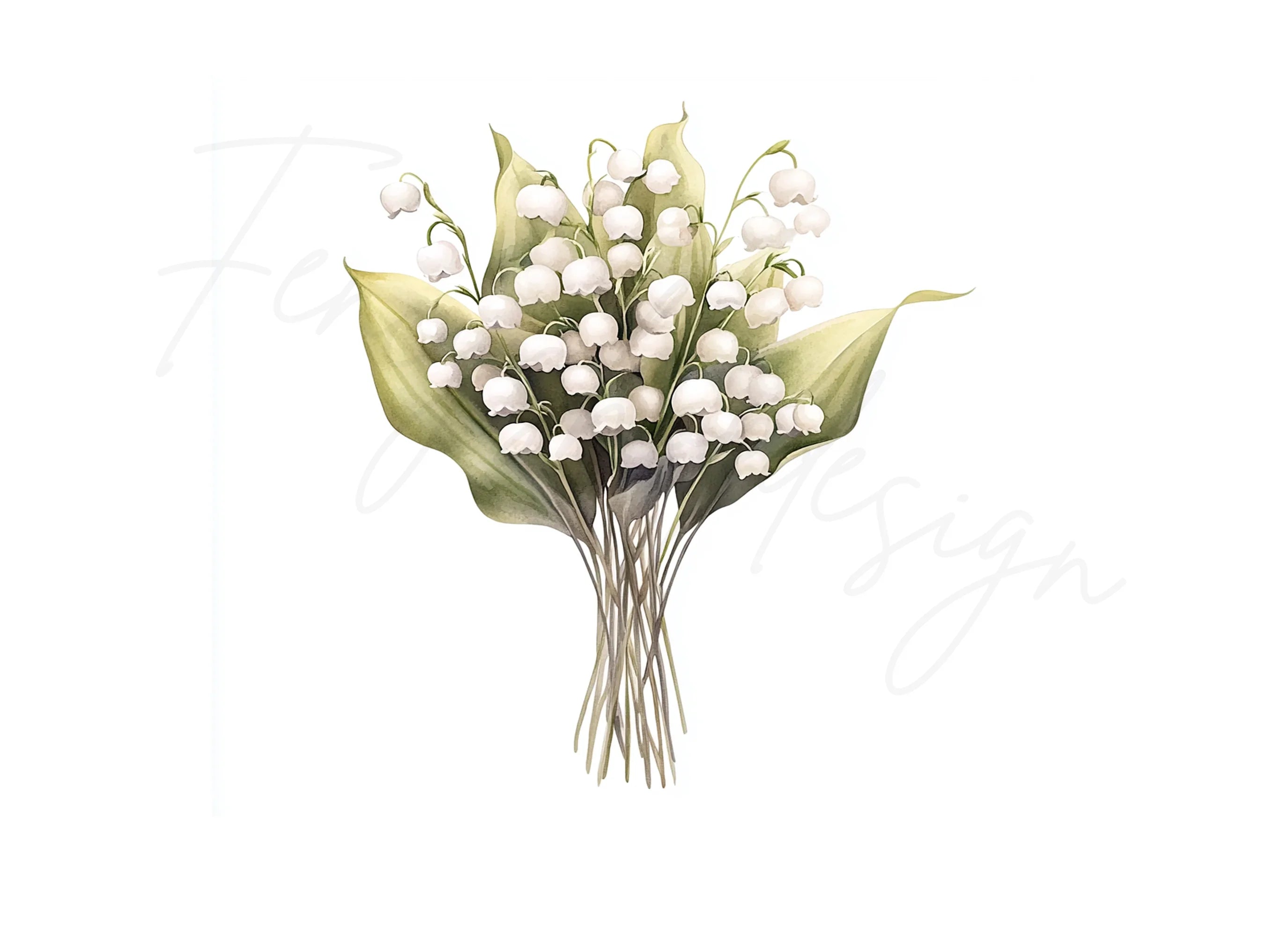 Lily of the Valley Clipart Bundle