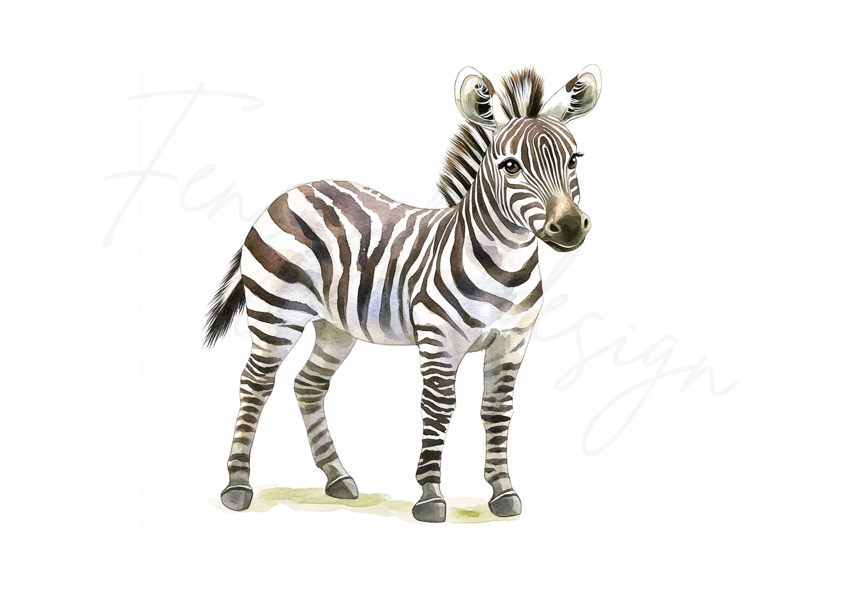 Cute Baby Zebra Clipart Bundle