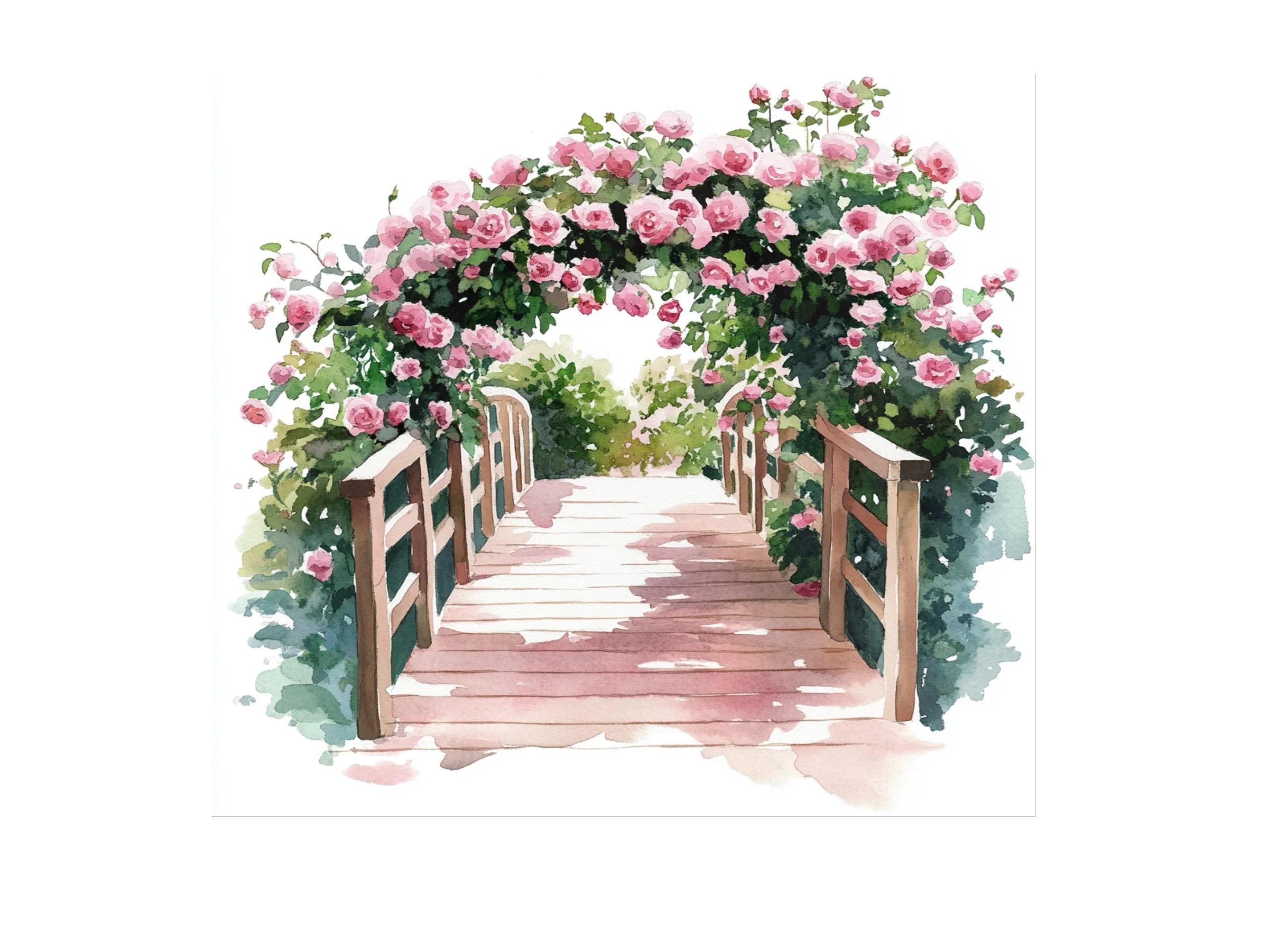 Floral Bridge Clipart Bundle