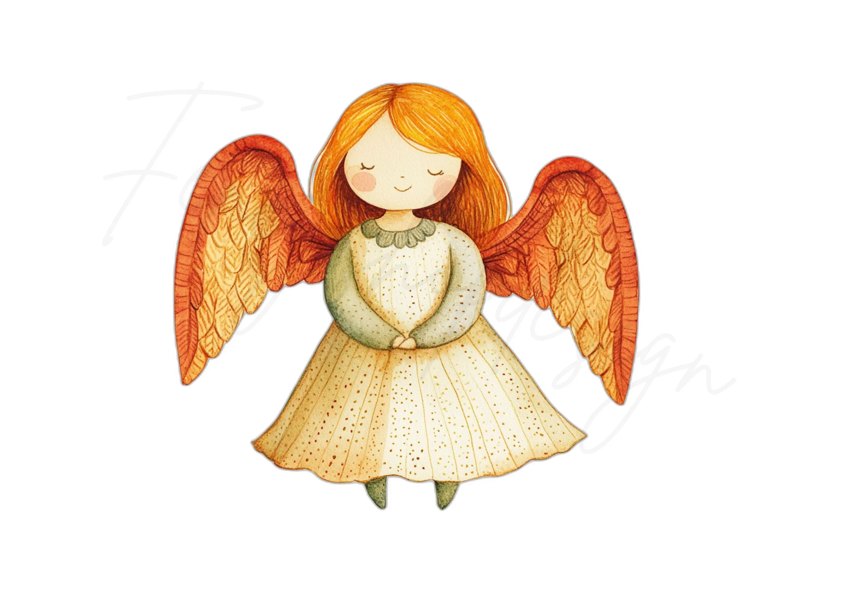 Cute Angel Clipart Bundle