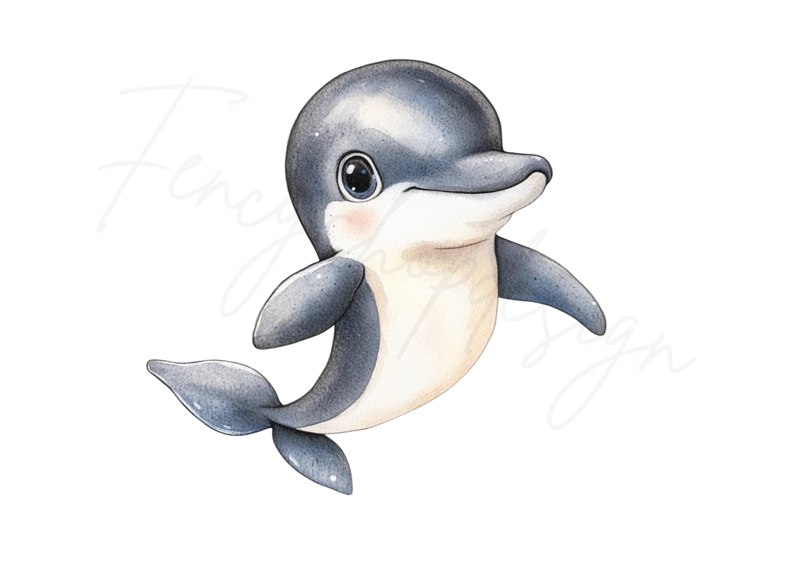 Playful Dolphin Clipart Bundle