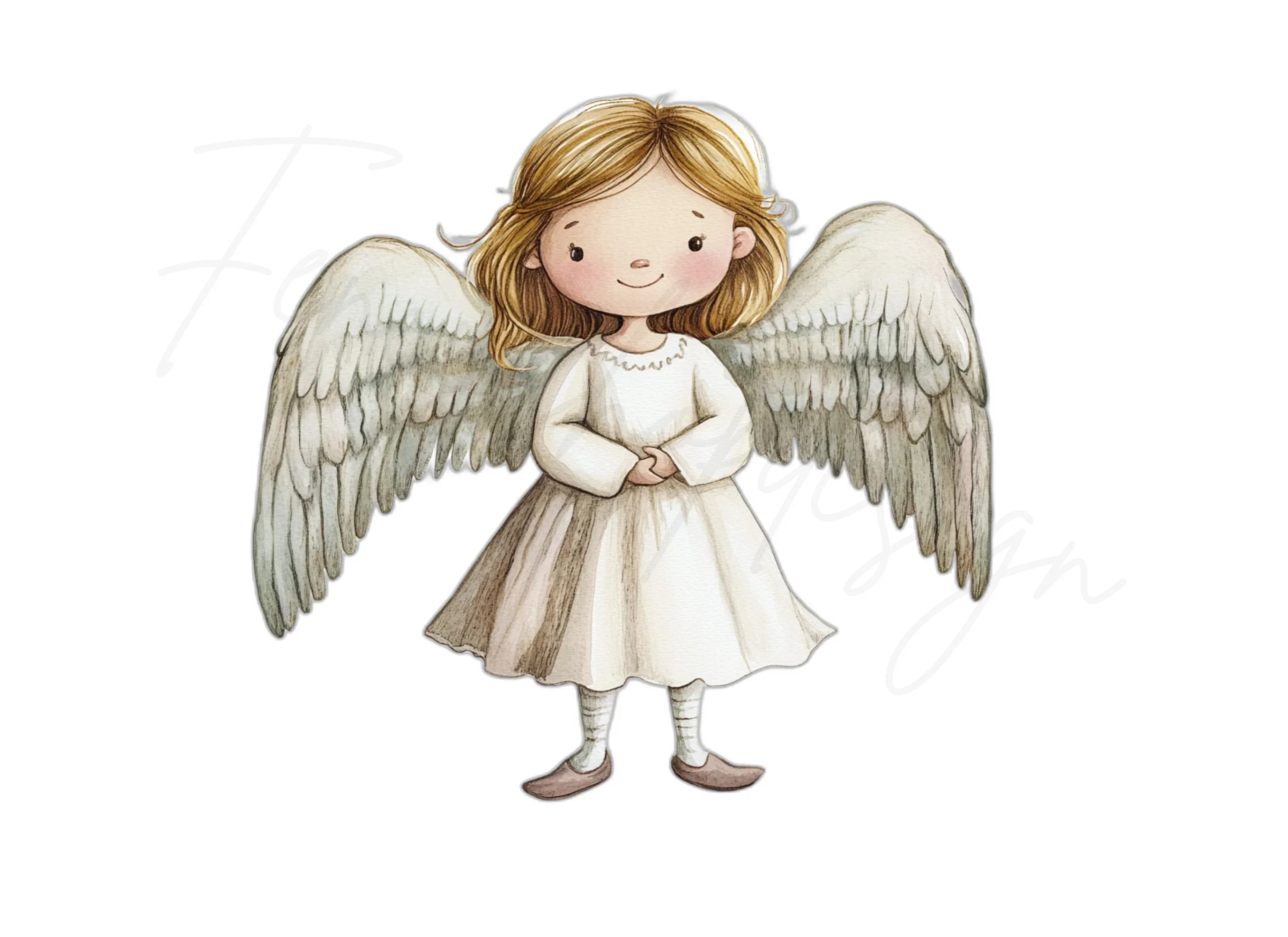 Cute Angel Clipart Bundle