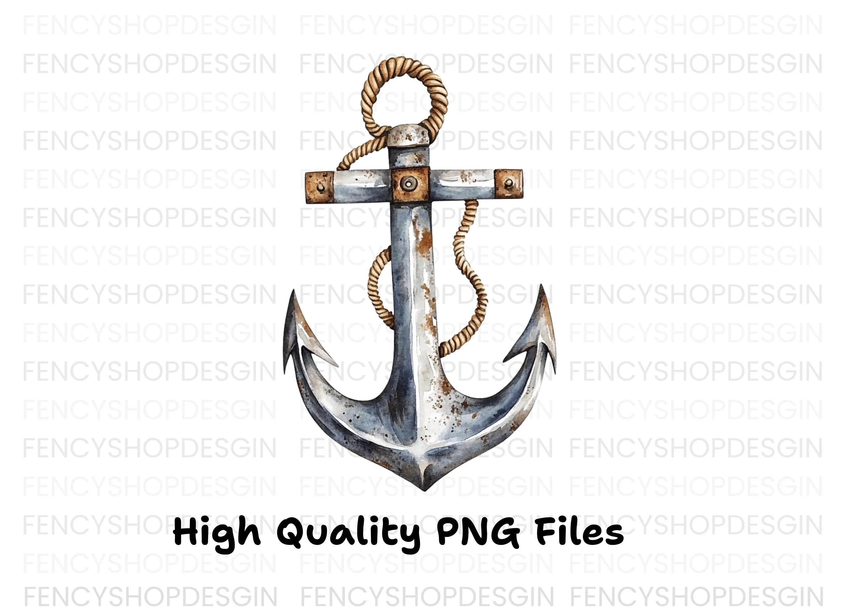 Nautical Anchor Clipart Bundle