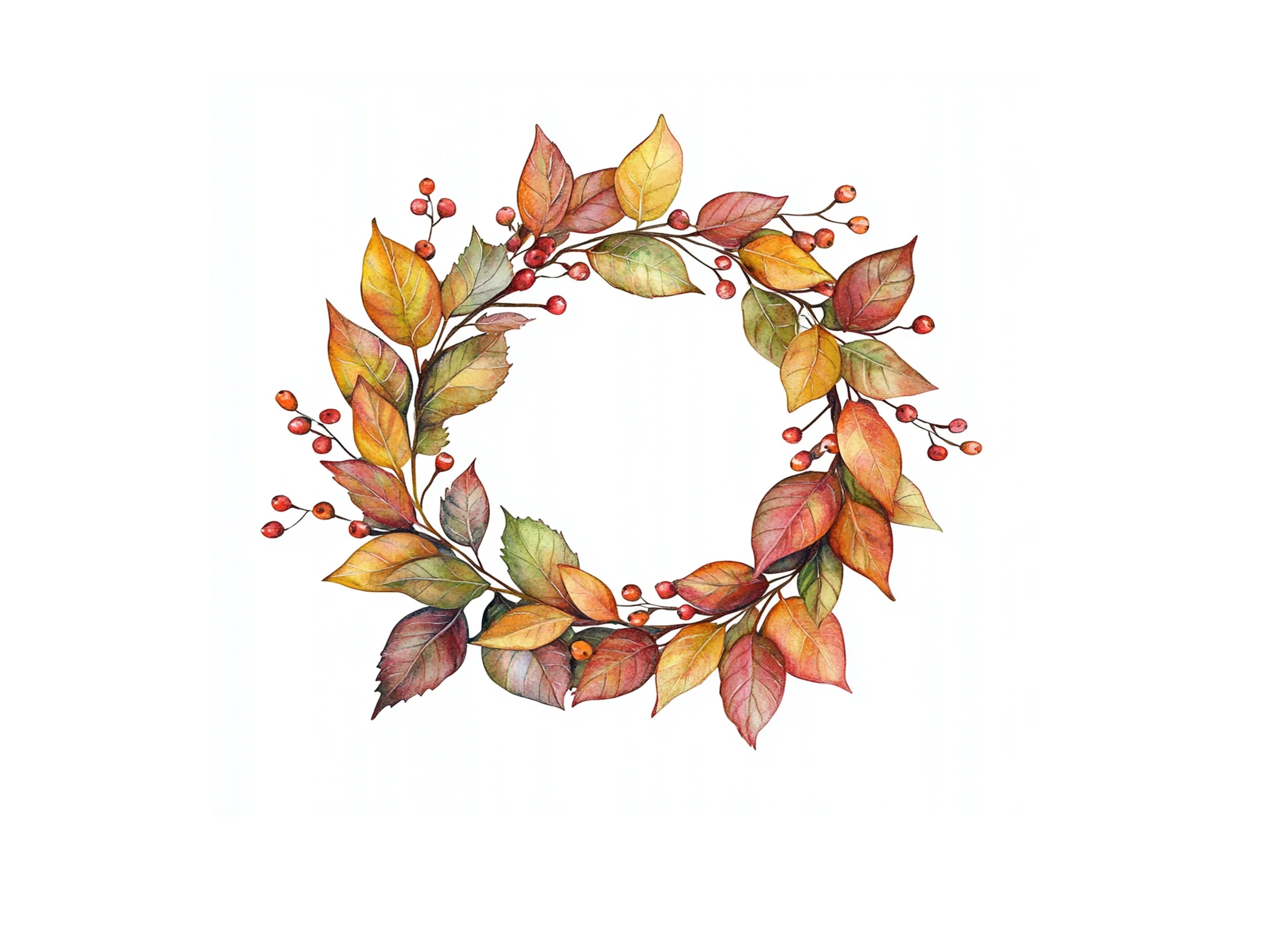 Fall Wreaths Clipart Bundle