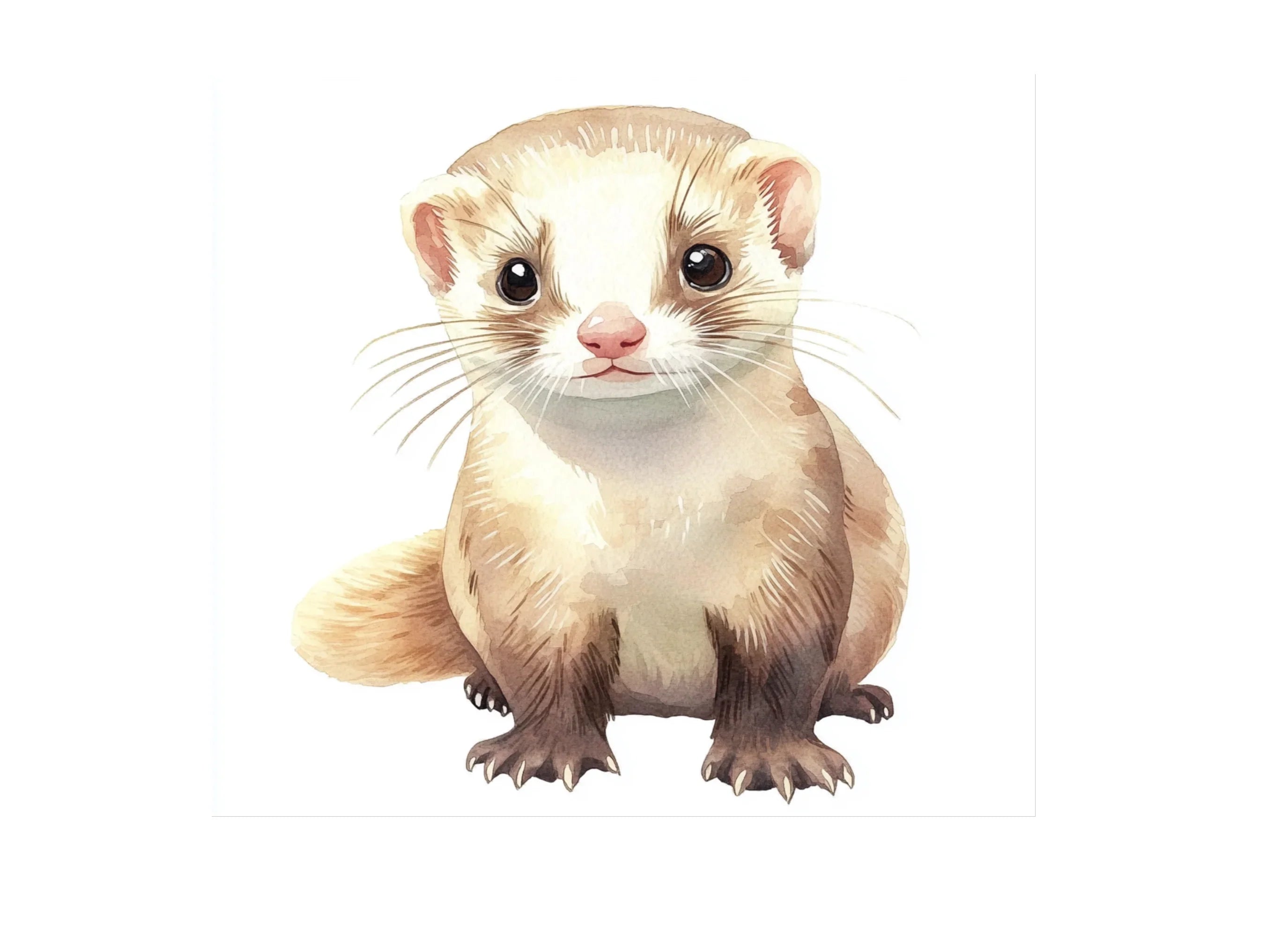 Adorable Ferret Clipart Bundle