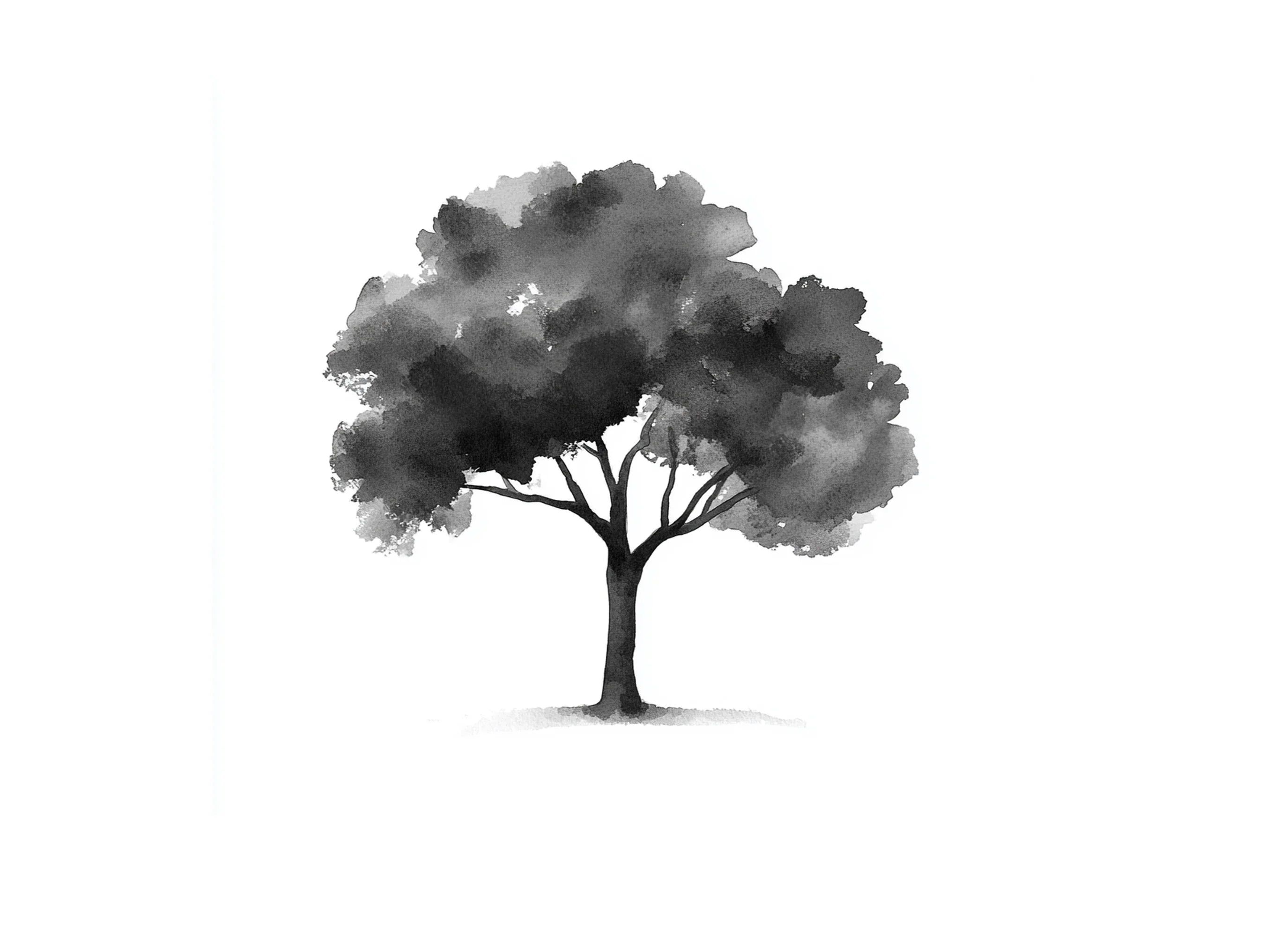 Monochrome Tree Clipart Bundle