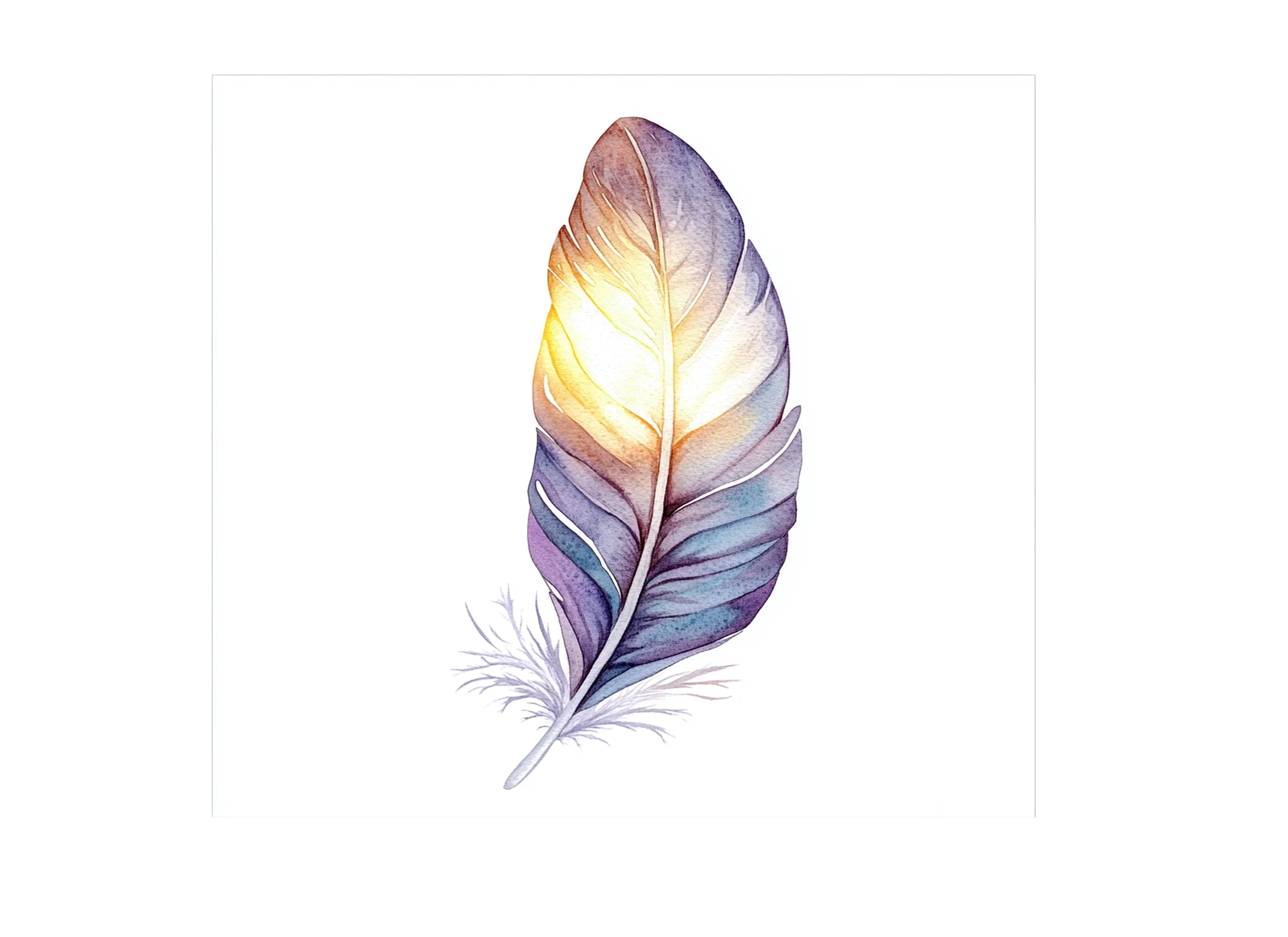 Vibrant Feather Clipart Bundle